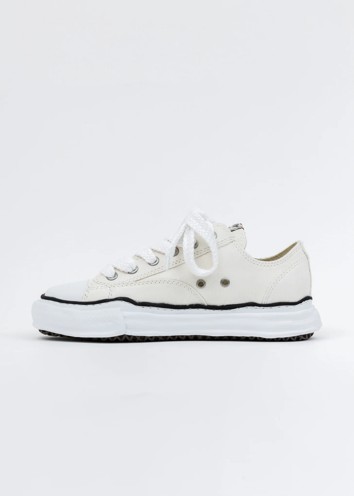 White Ponyskin Original Sole Lowtop Sneaker - Image 6