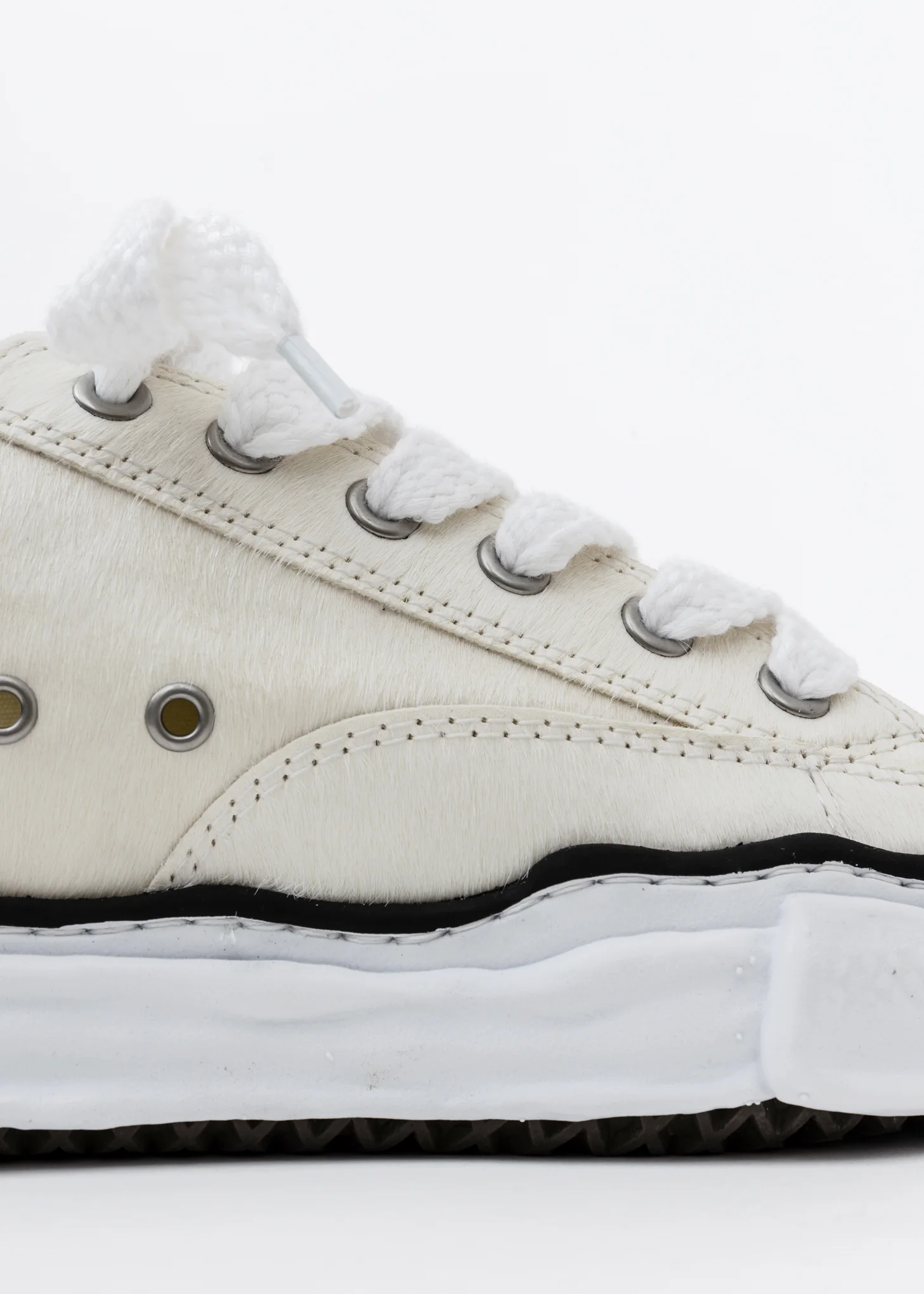 White Ponyskin Original Sole Lowtop Sneaker - Image 5