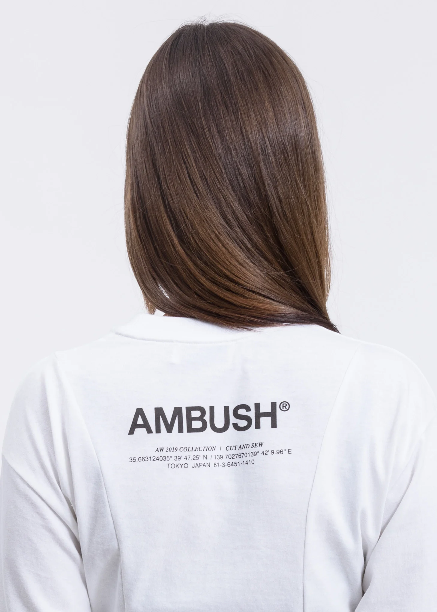 White  Print Waist Tie Long Sleeves - Image 5