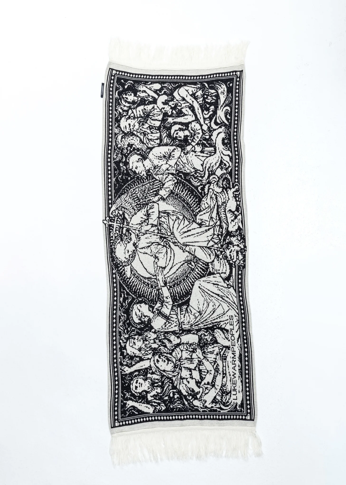 White Printed Scarf