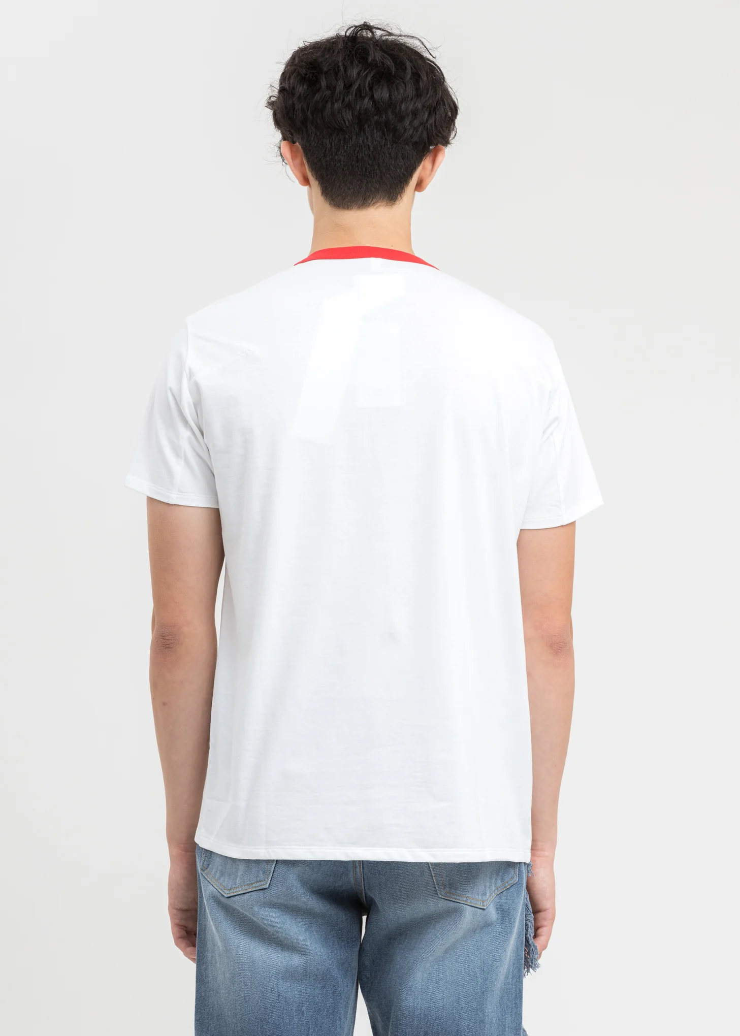 White Puppet Embroidery T-Shirt - Image 4