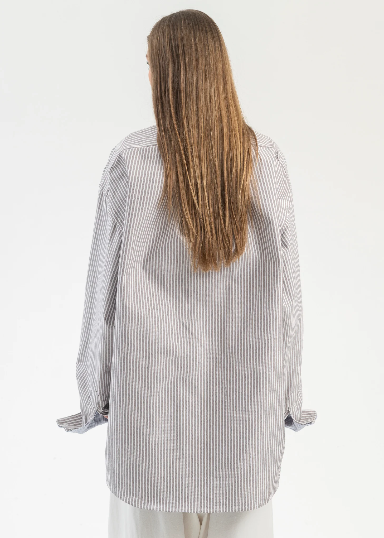 White/Purple And Blue Layered Shirt - Image 3