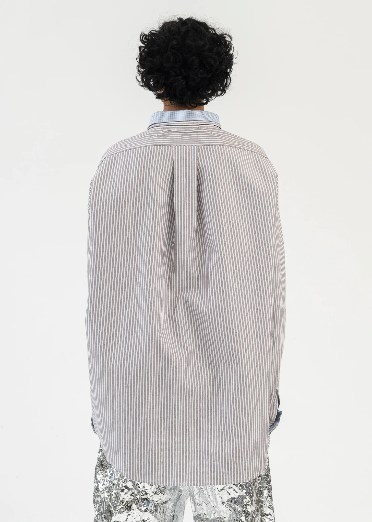 White/Purple And Blue  Layered Shirt - Image 3