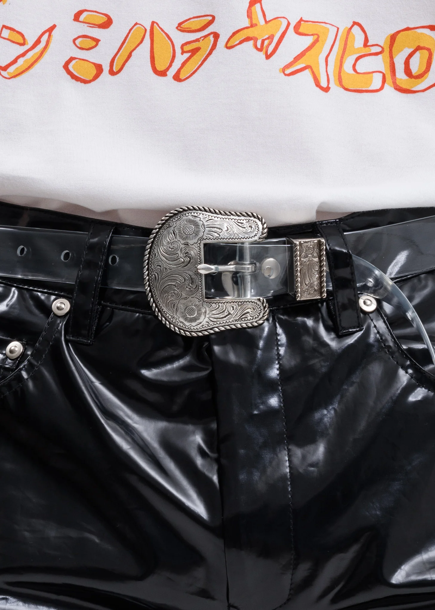 White PVC Belt