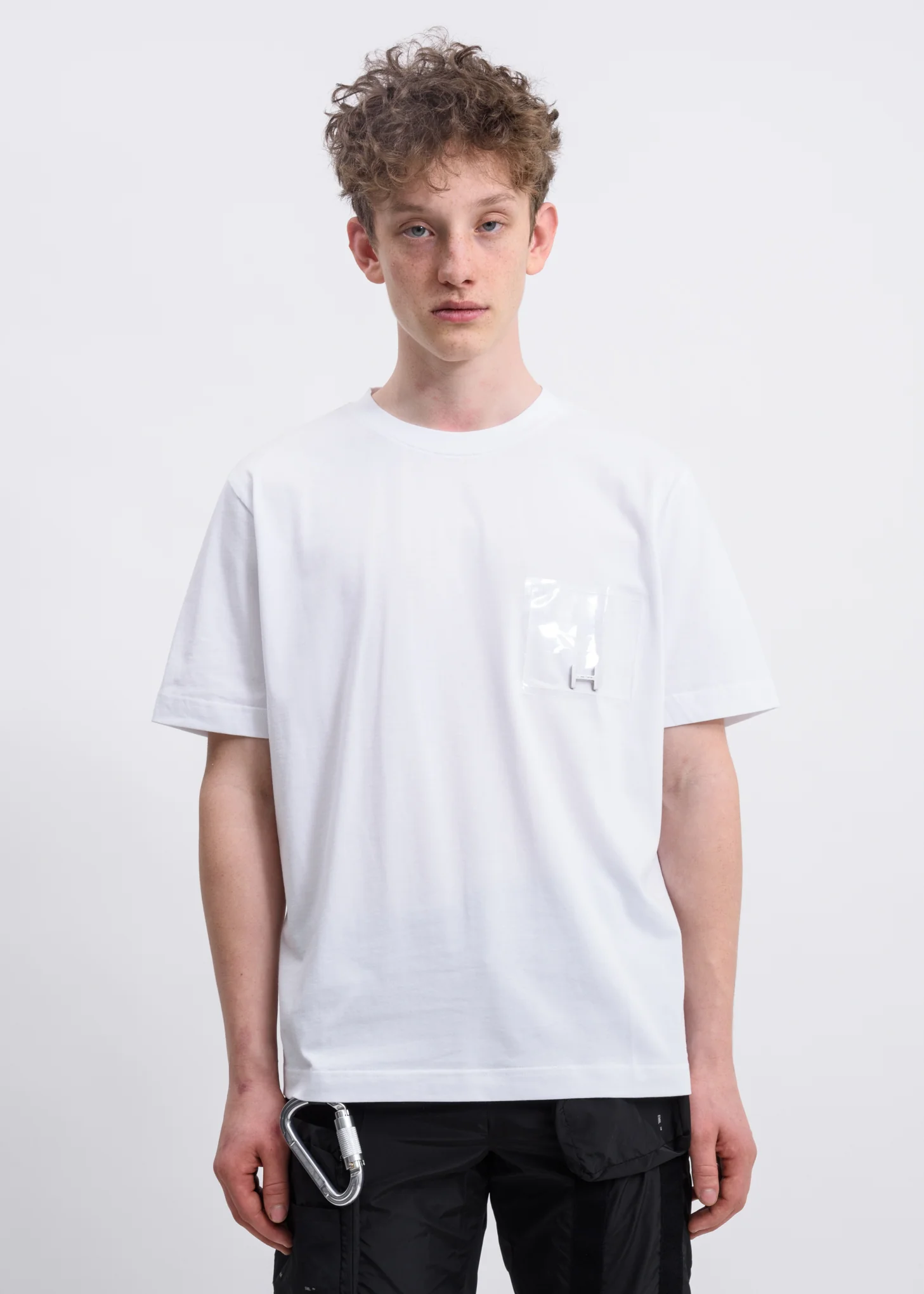 White PVC Pocket T-shirt