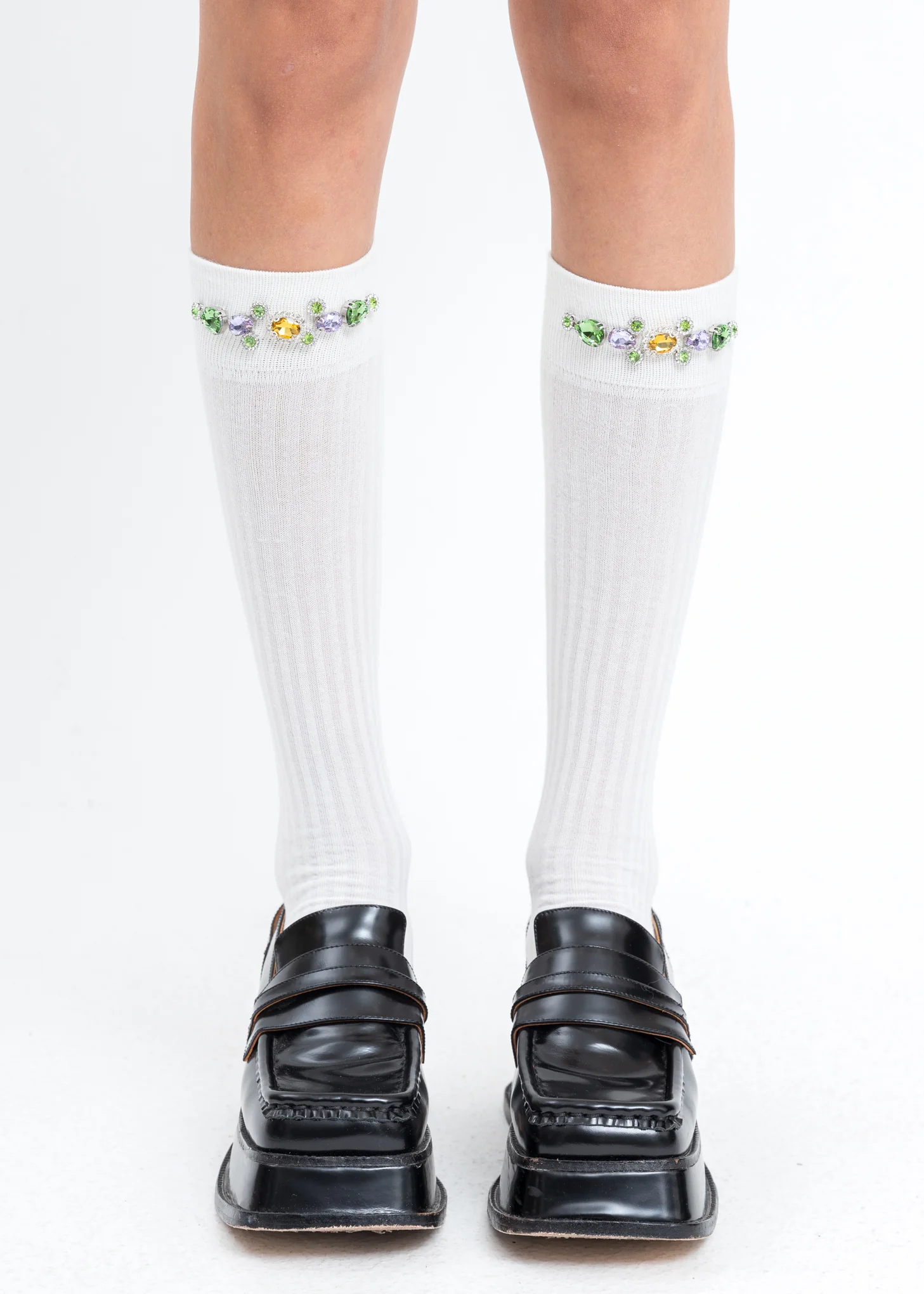 White Rainbow Crystal Socks - Image 3