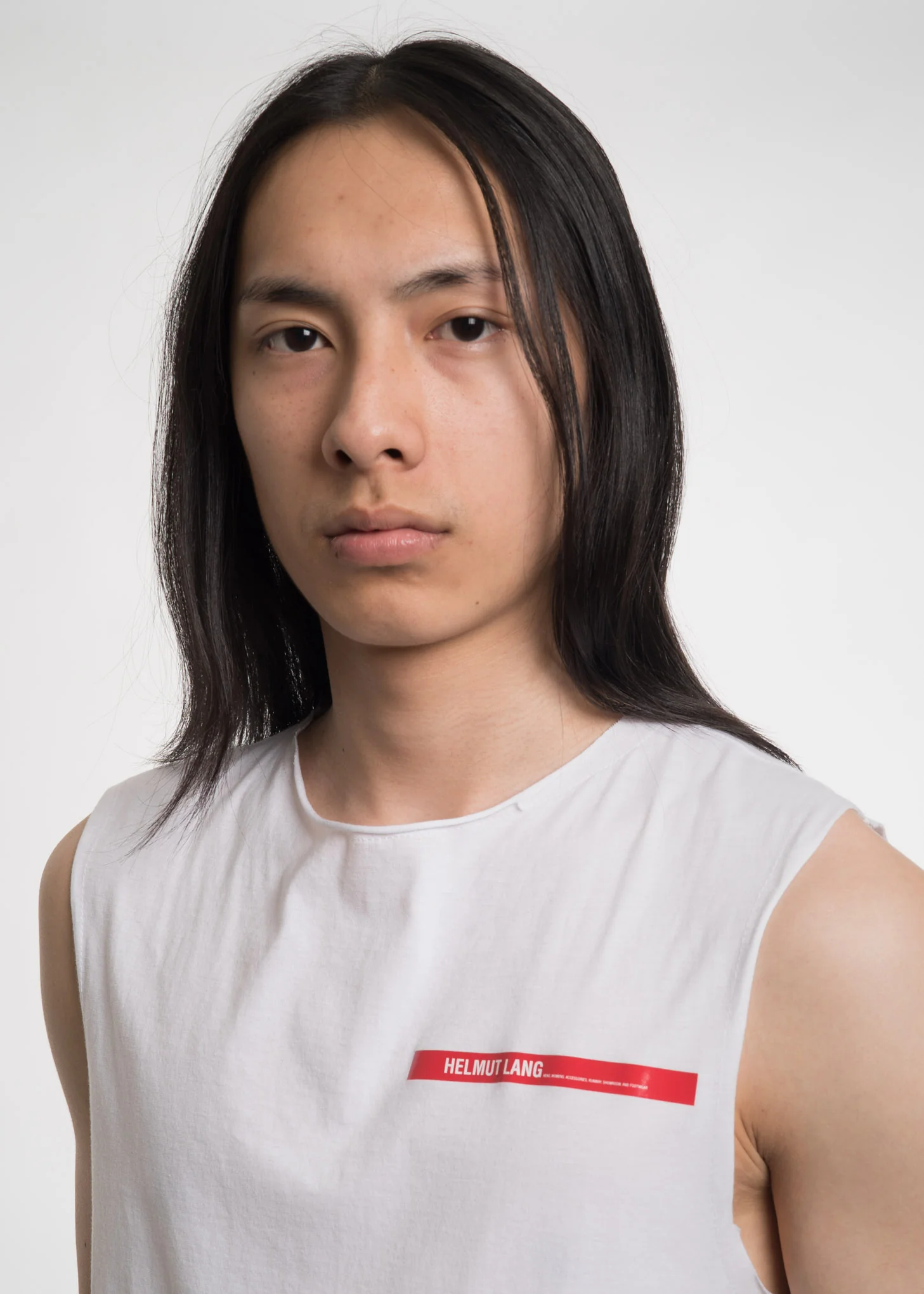 White Raw Edge Muscle Tank - Image 4