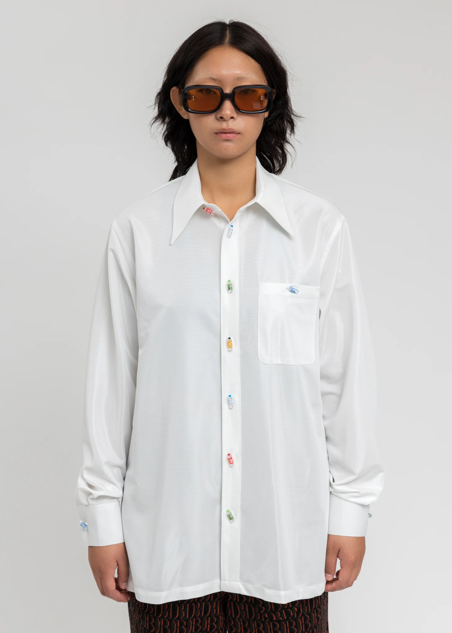 White Recycle Pet Bottle Shirt