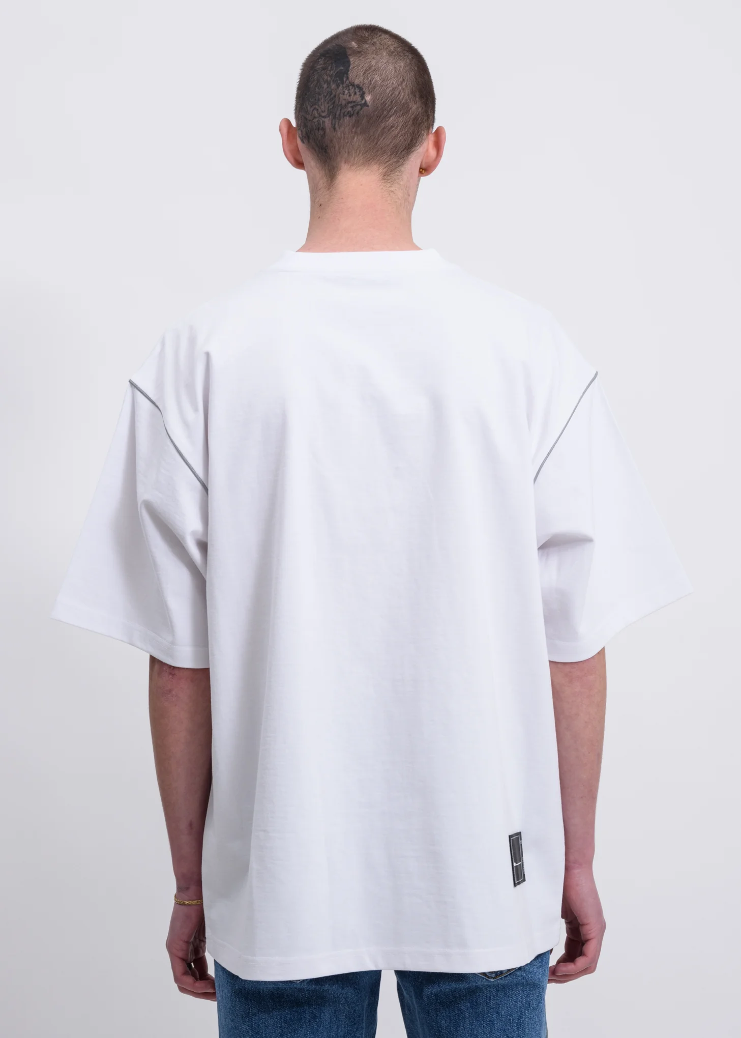 White Reflective Logo T-Shirt - Image 2