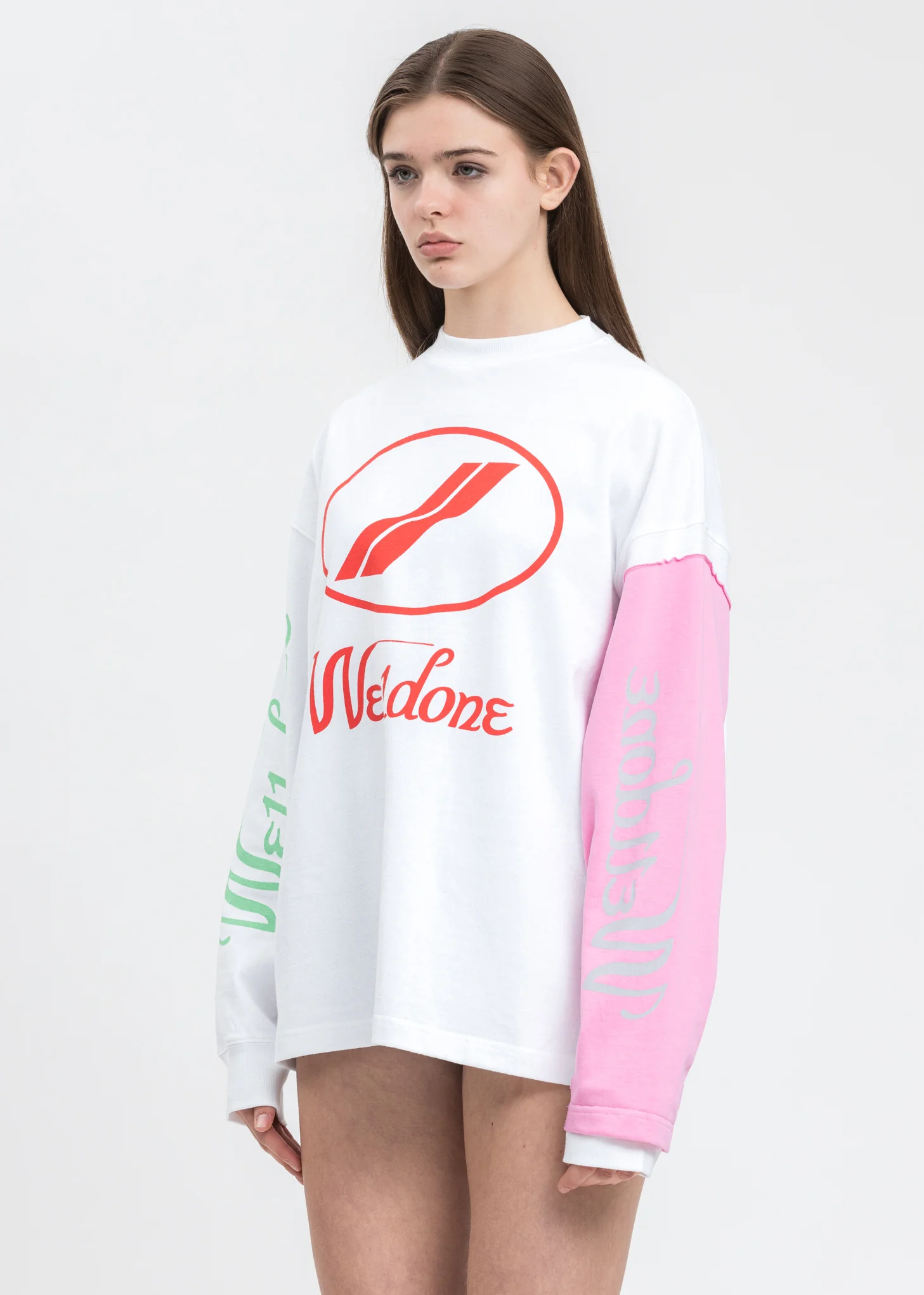 White Remake Logo Long Sleeve - Image 2