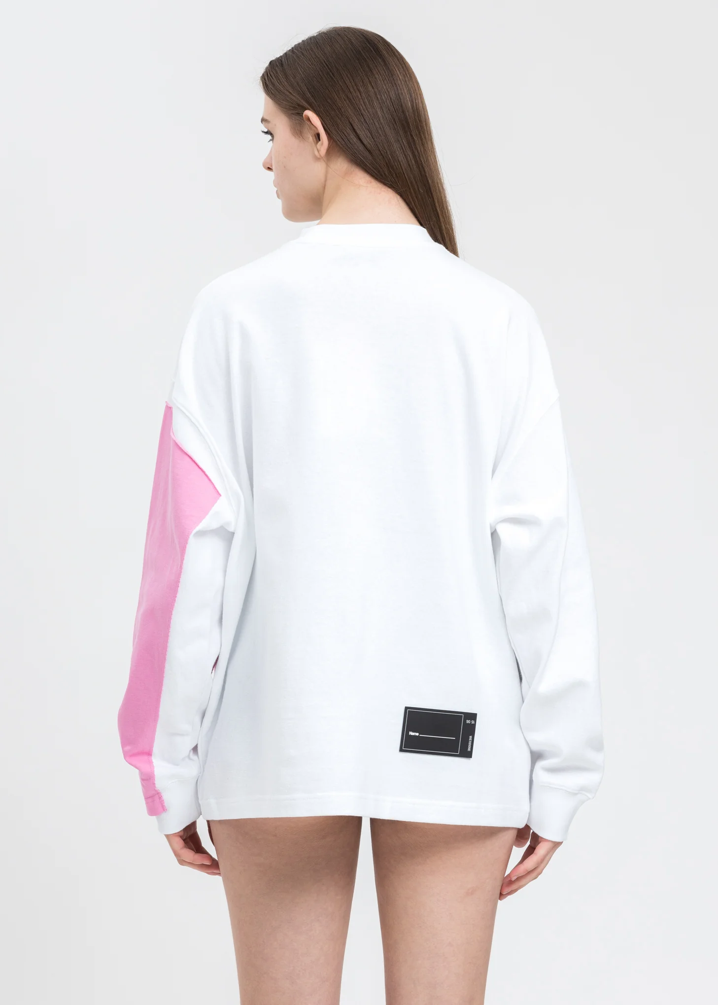 White Remake Logo Long Sleeve - Image 3