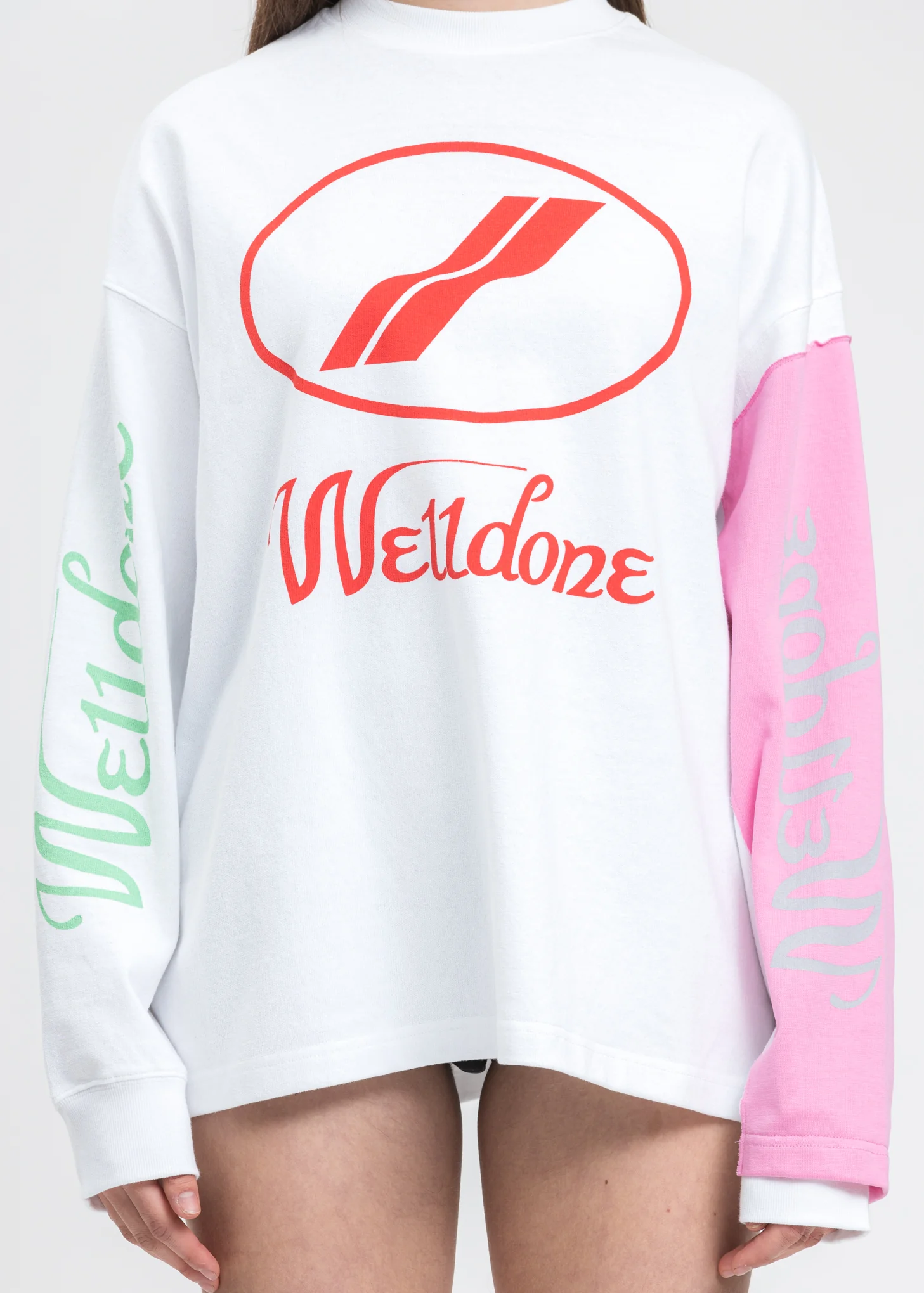 White Remake Logo Long Sleeve - Image 4