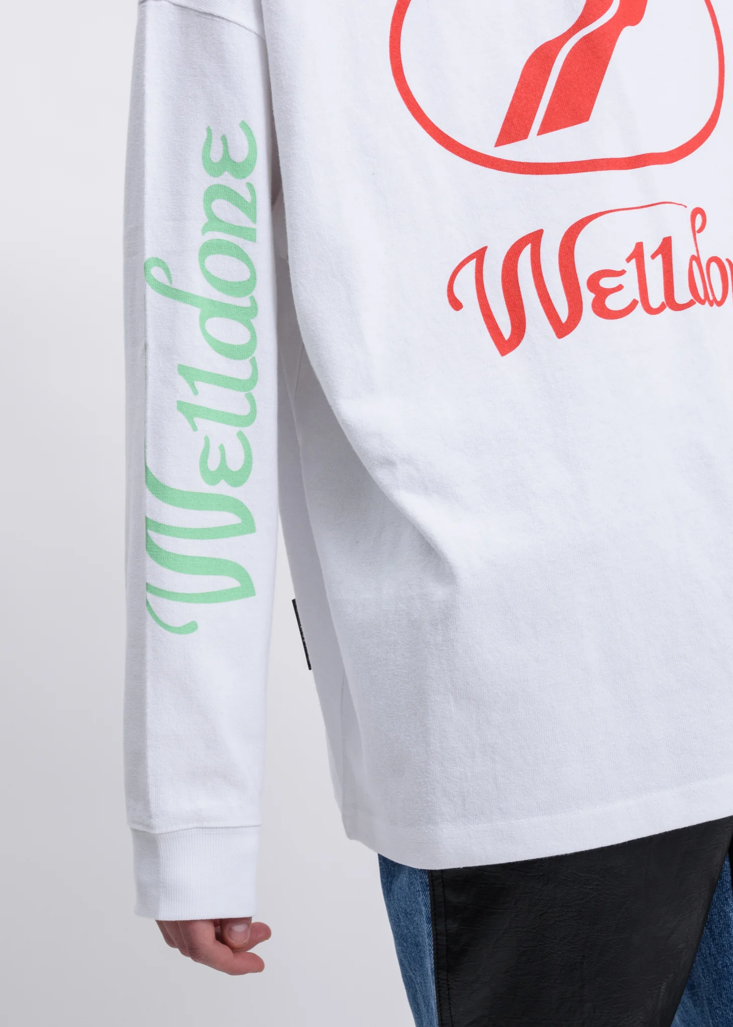 White Remake  Logo Long Sleeves - Image 3