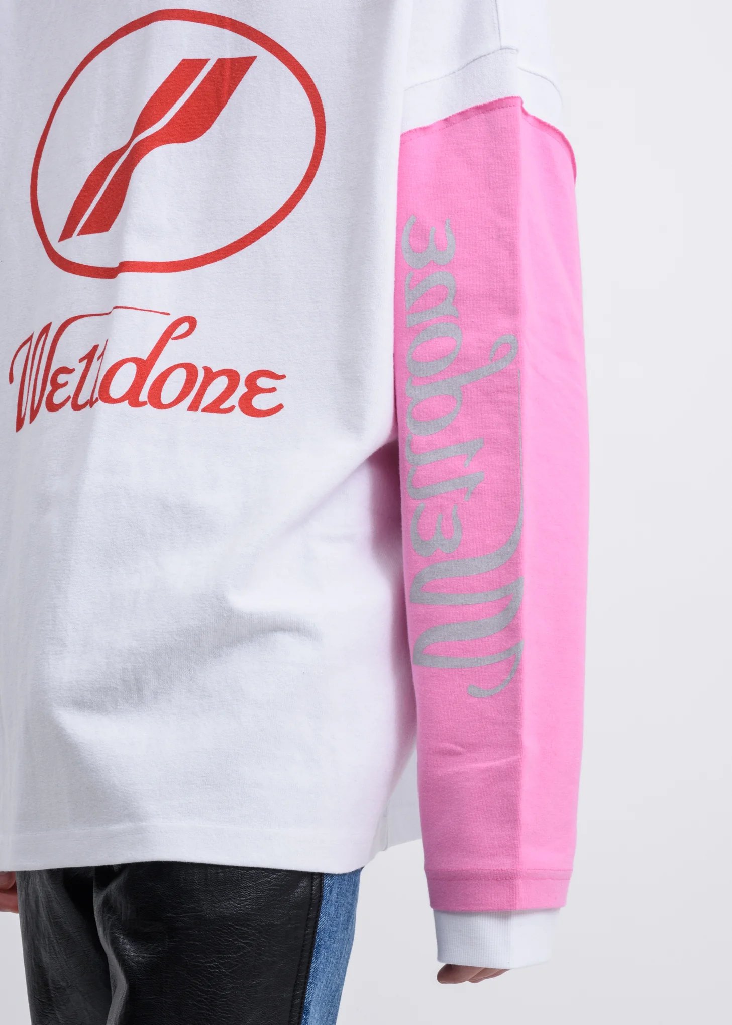 White Remake  Logo Long Sleeves - Image 4