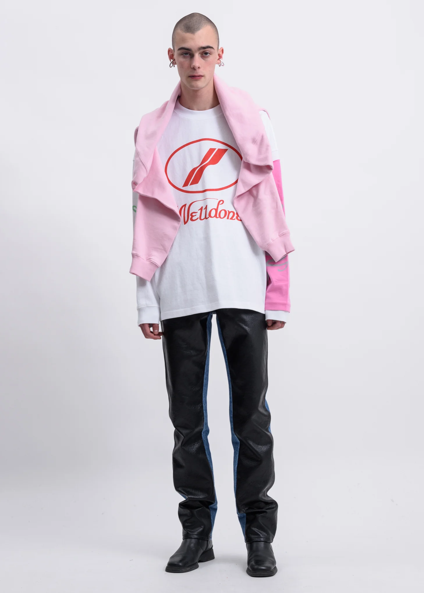 White Remake  Logo Long Sleeves - Image 6