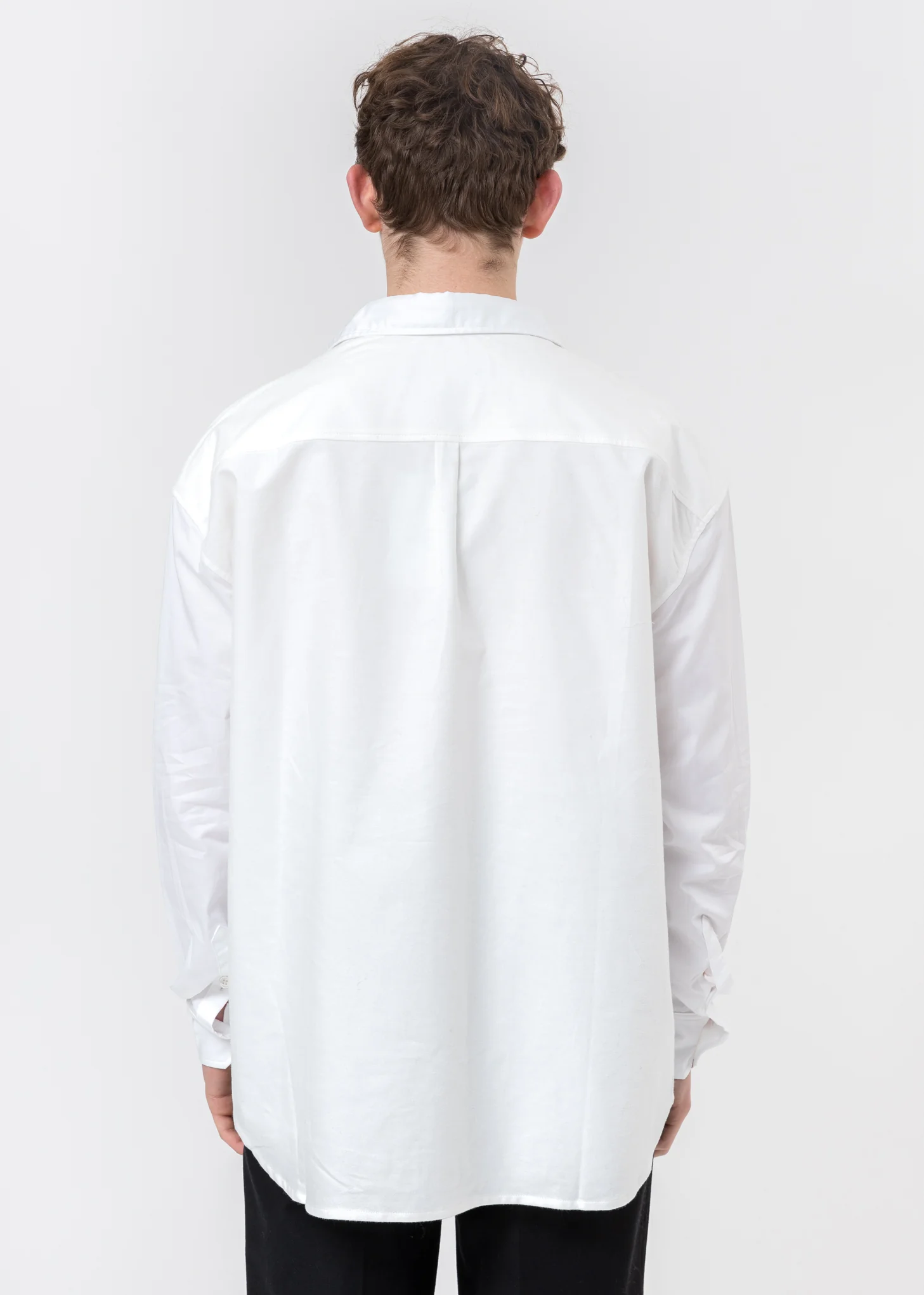 White Rhinestone Logo Shirt - Image 4