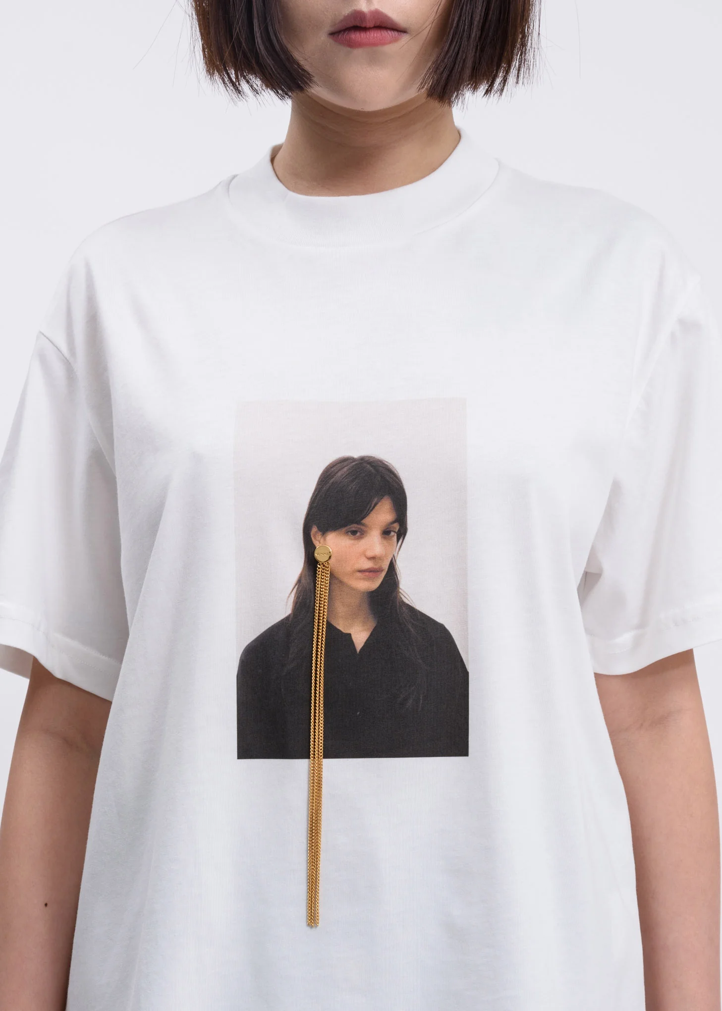 White Robertas Print T-shirt - Image 2