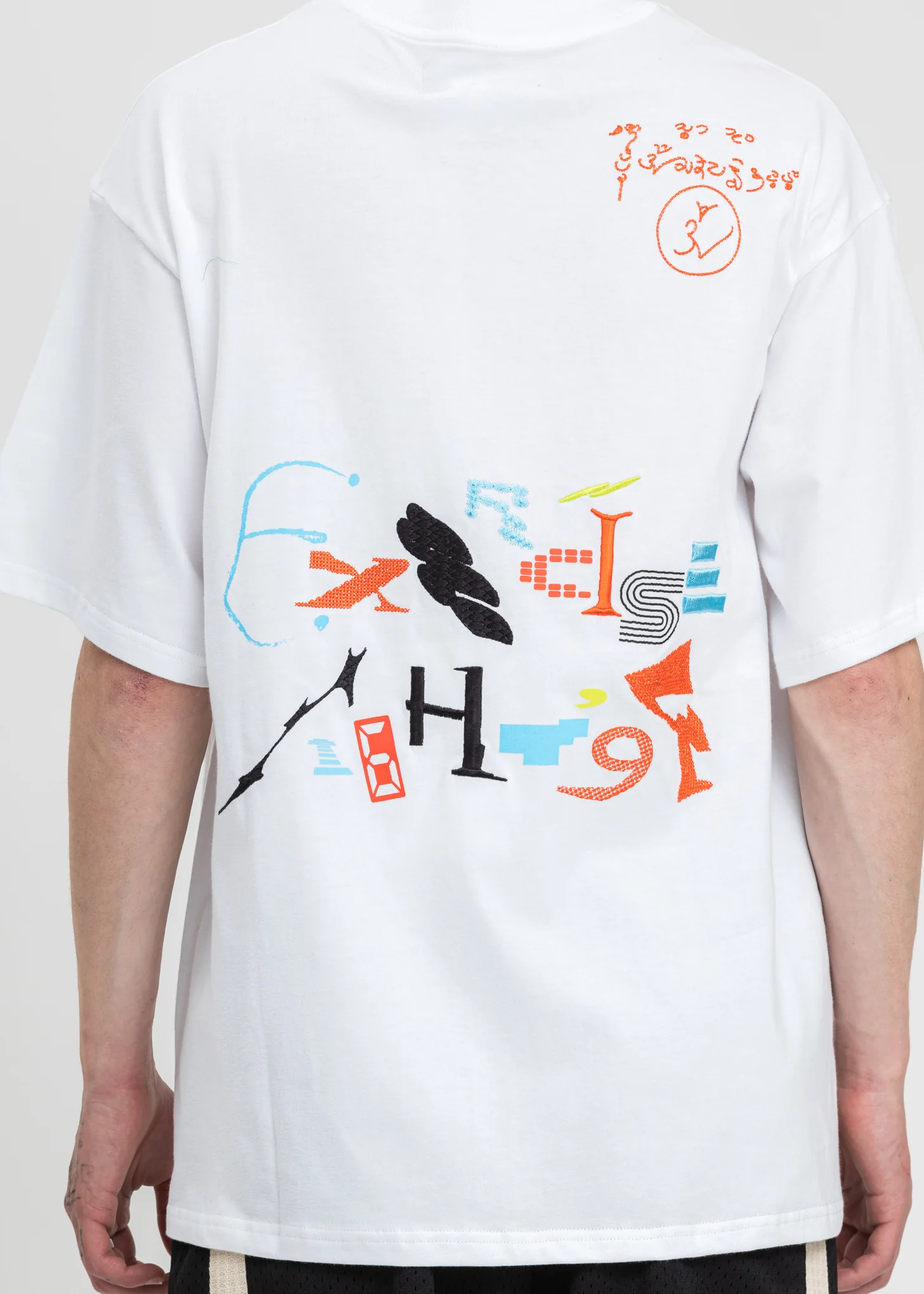 White Sava Oversized Scrimmage T-Shirt - Image 5