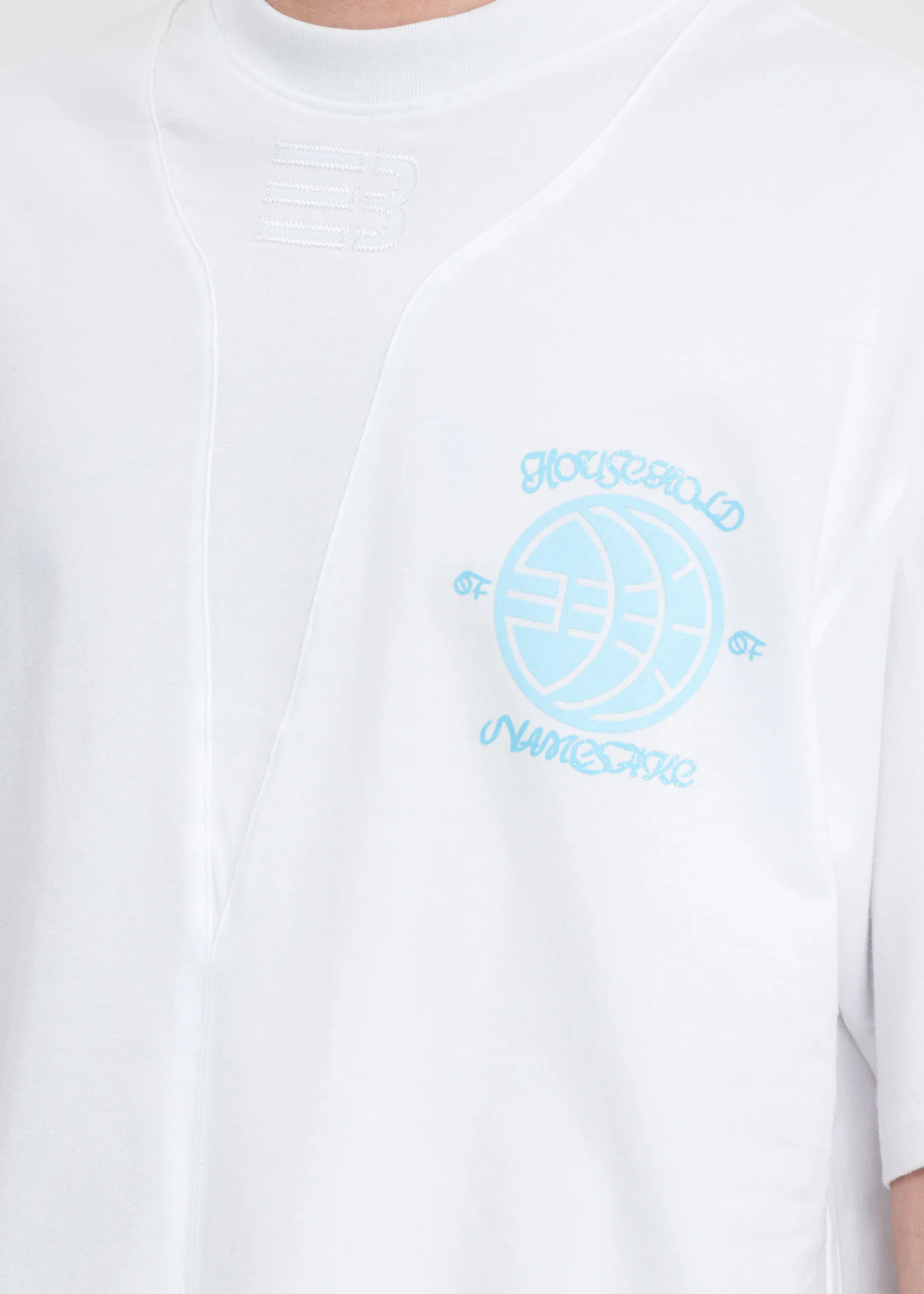 White Sava Oversized Scrimmage T-Shirt - Image 6
