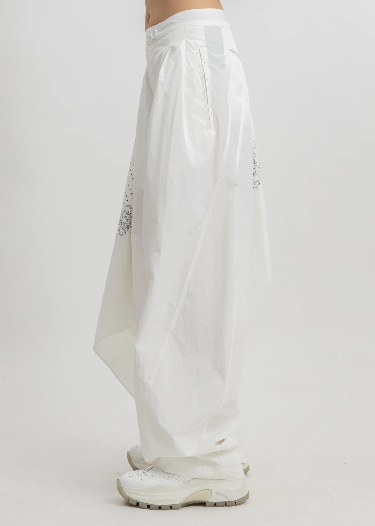 White Scarf Pants - Image 4