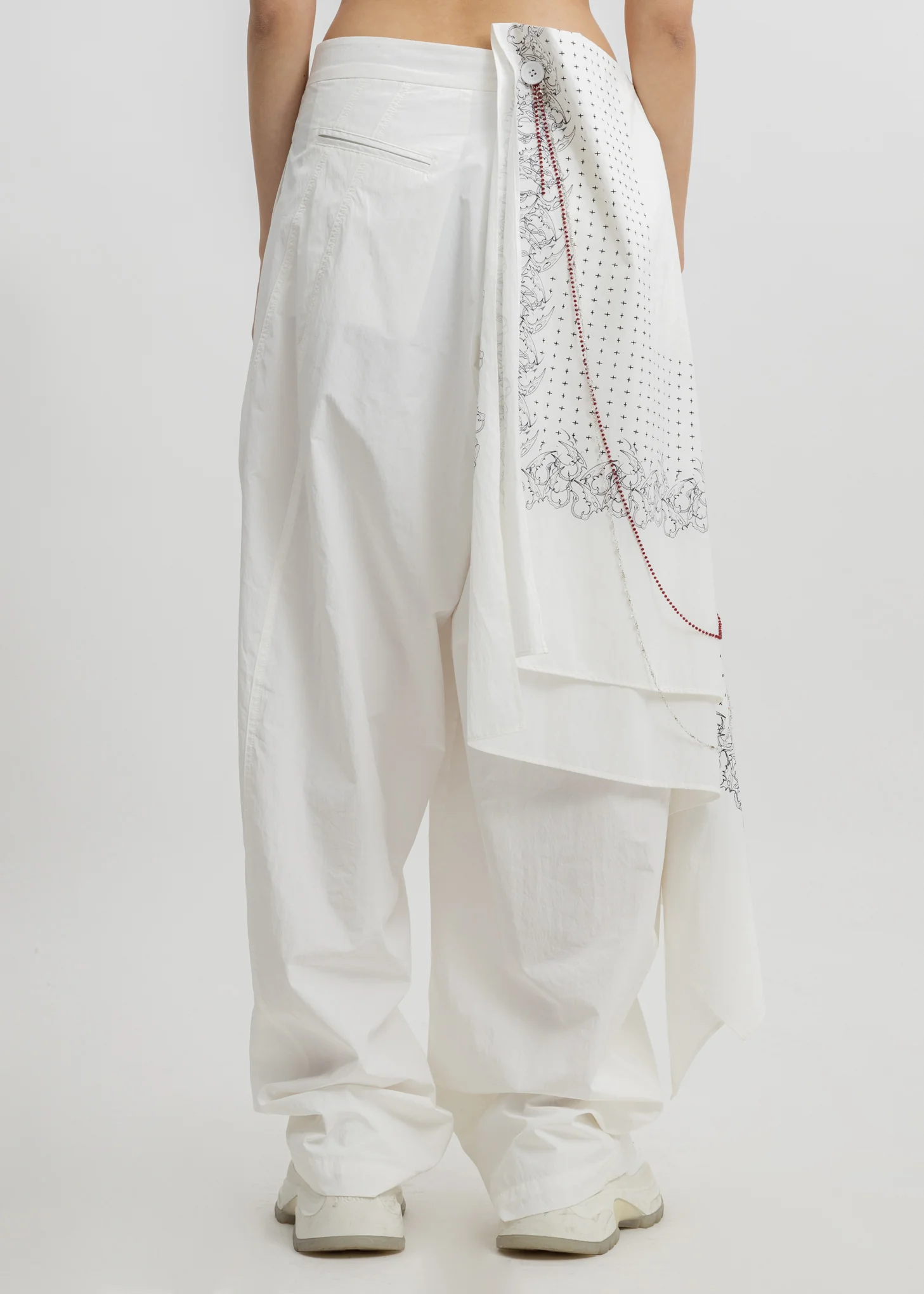 White Scarf Pants - Image 5