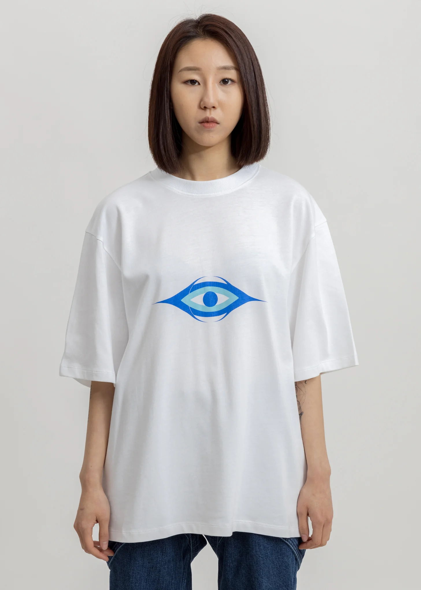 White Screen Print T-Shirt