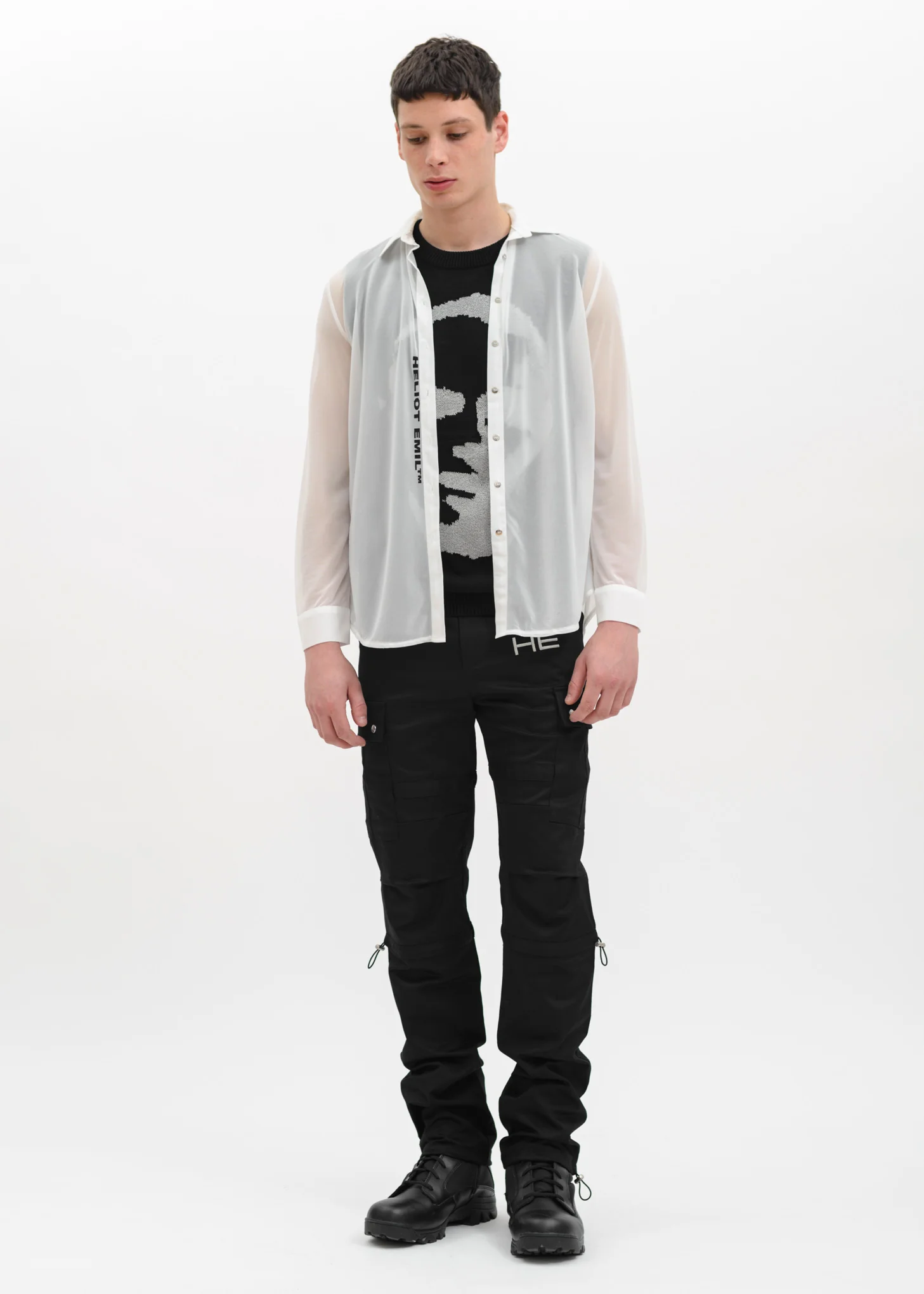 White Semi Transparent Shirt - Image 2
