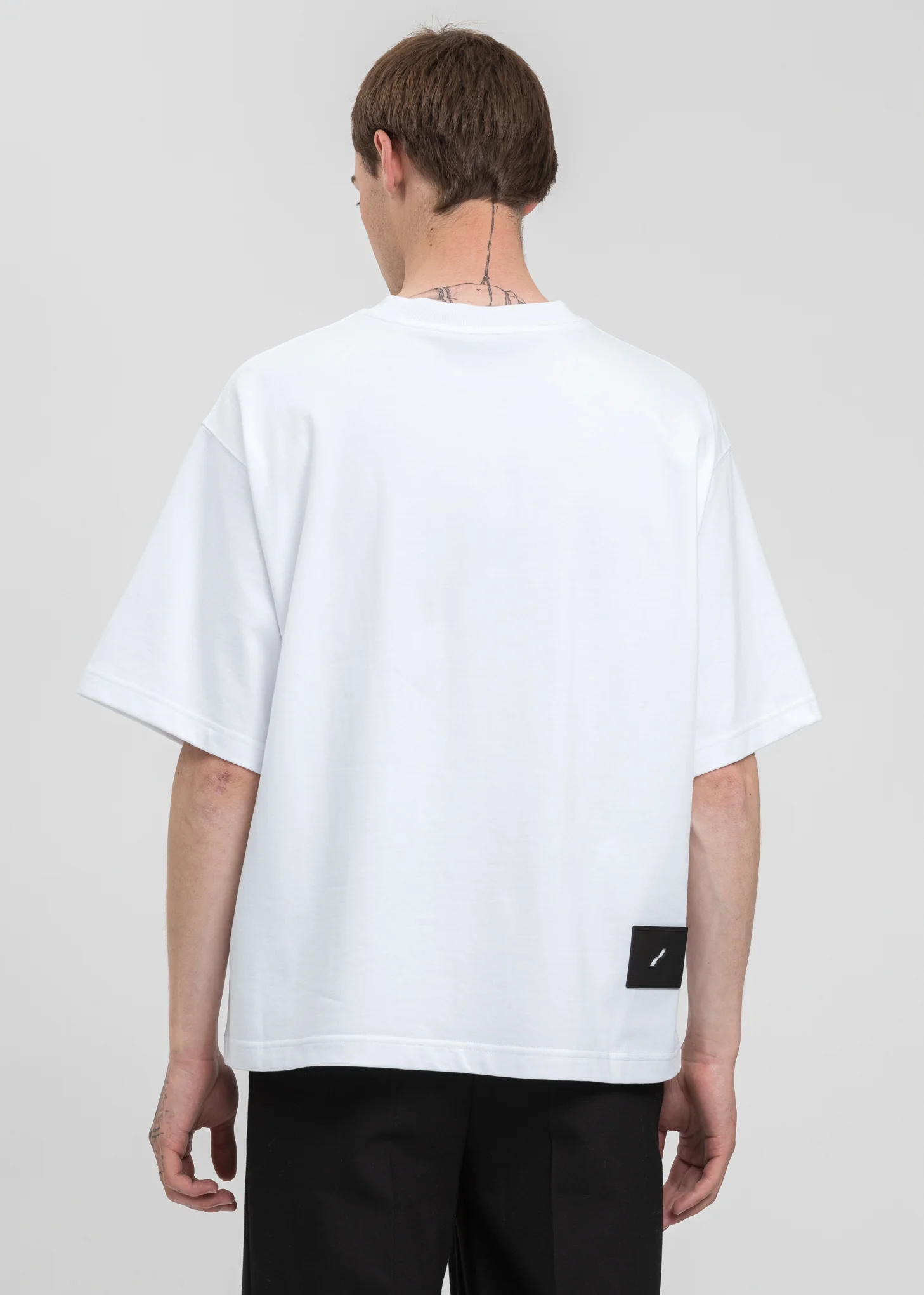 White Sequins Logo T-Shirt - Image 4