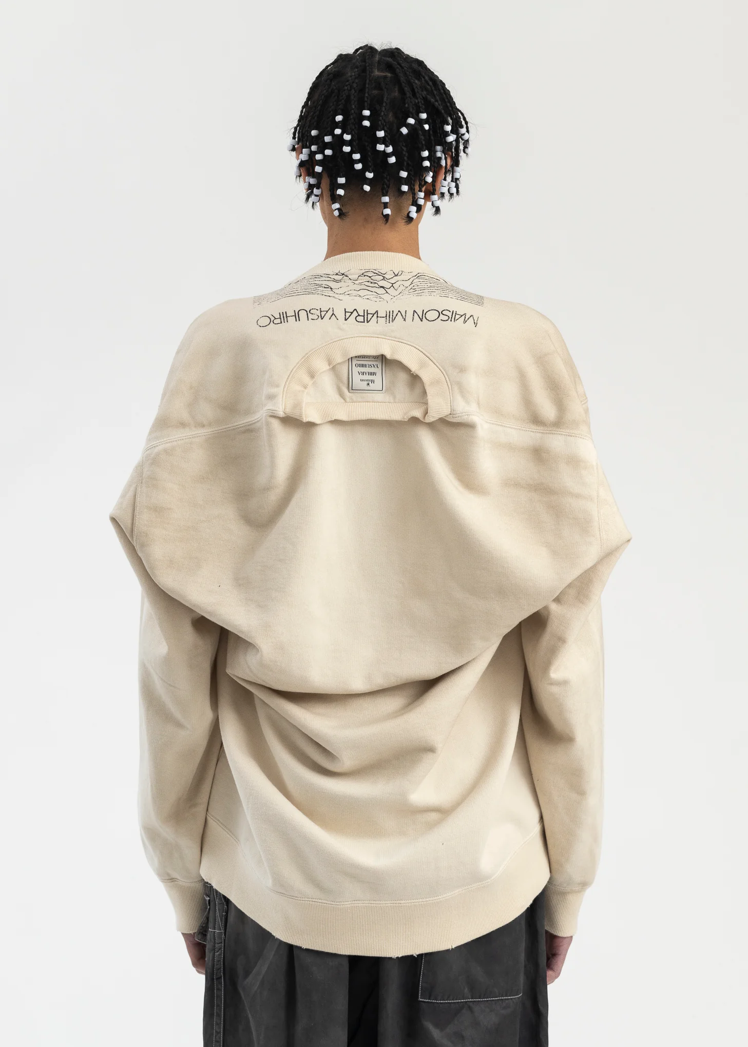 WHITE SHIFT BACK PULLOVER - Image 2
