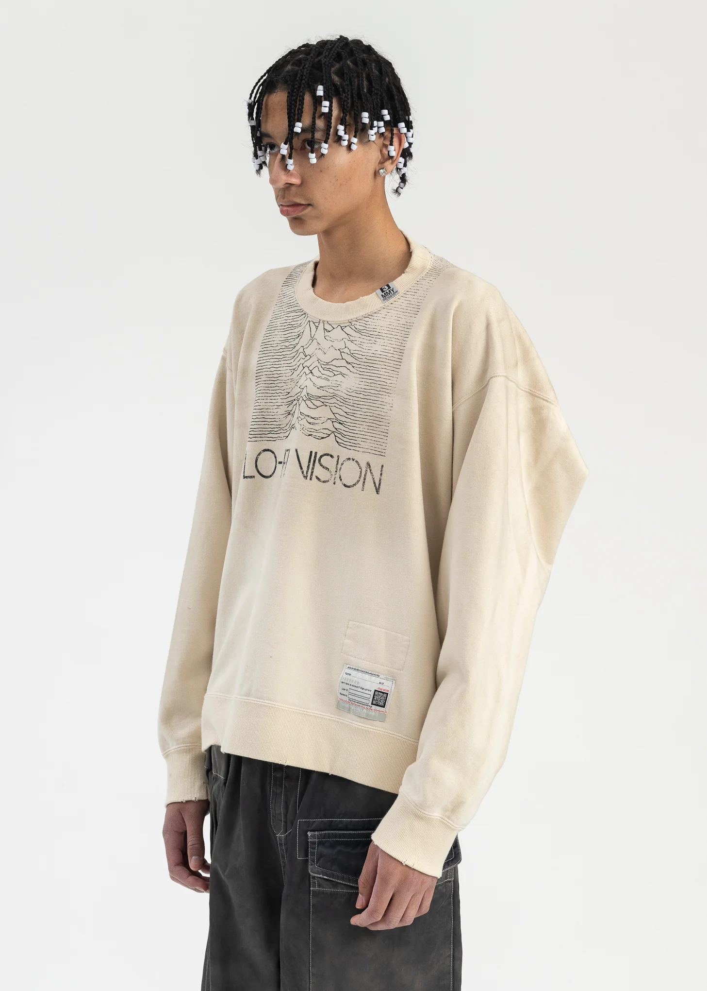 WHITE SHIFT BACK PULLOVER - Image 3
