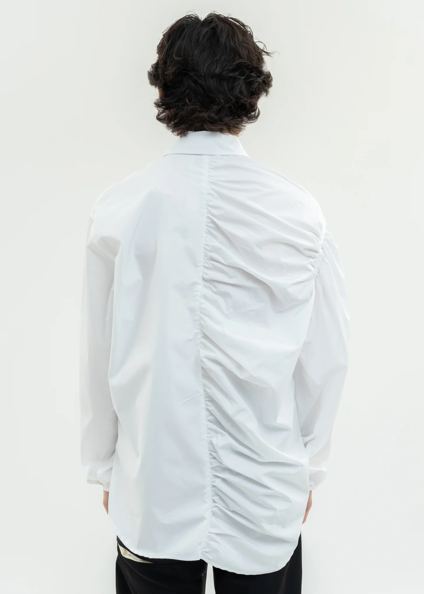White Shirt With Shirring Detail - Image 2