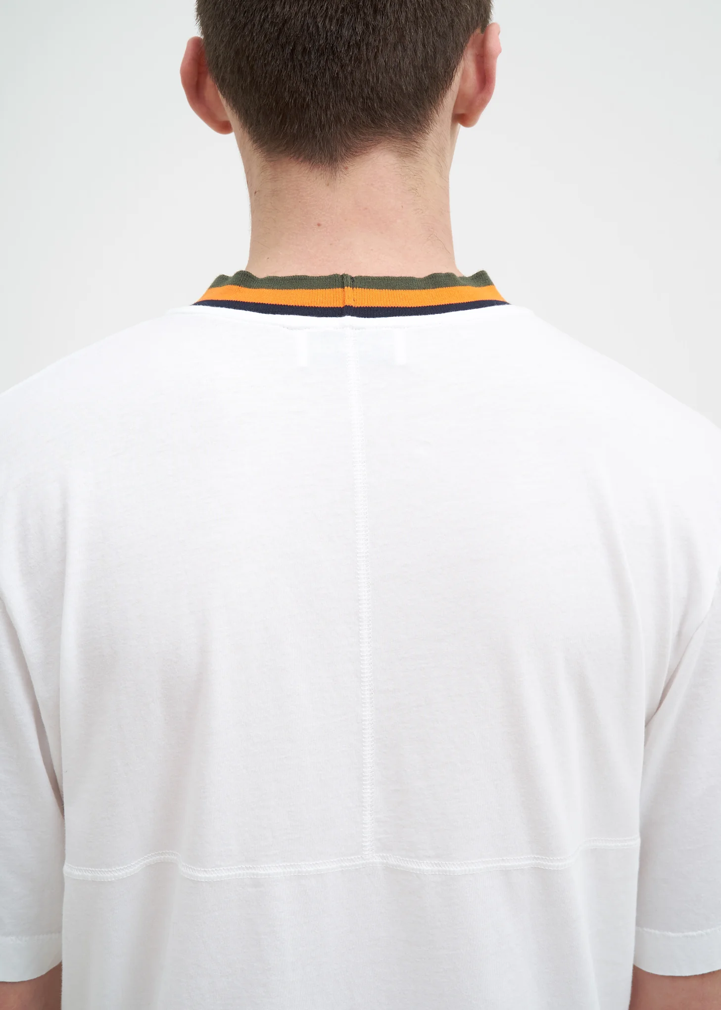 White Signature Contrast T-Shirt - Image 5