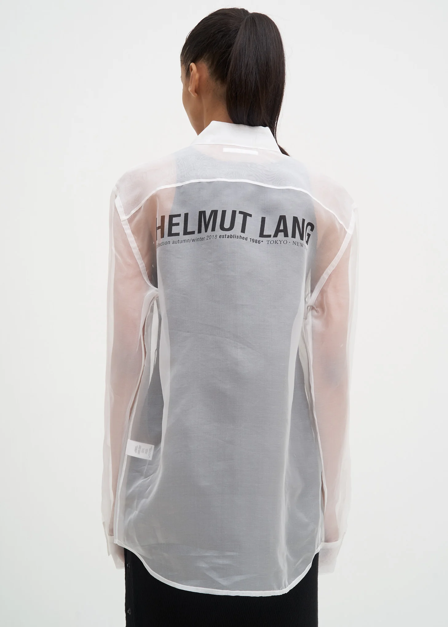 White Silk Logo Shirt
