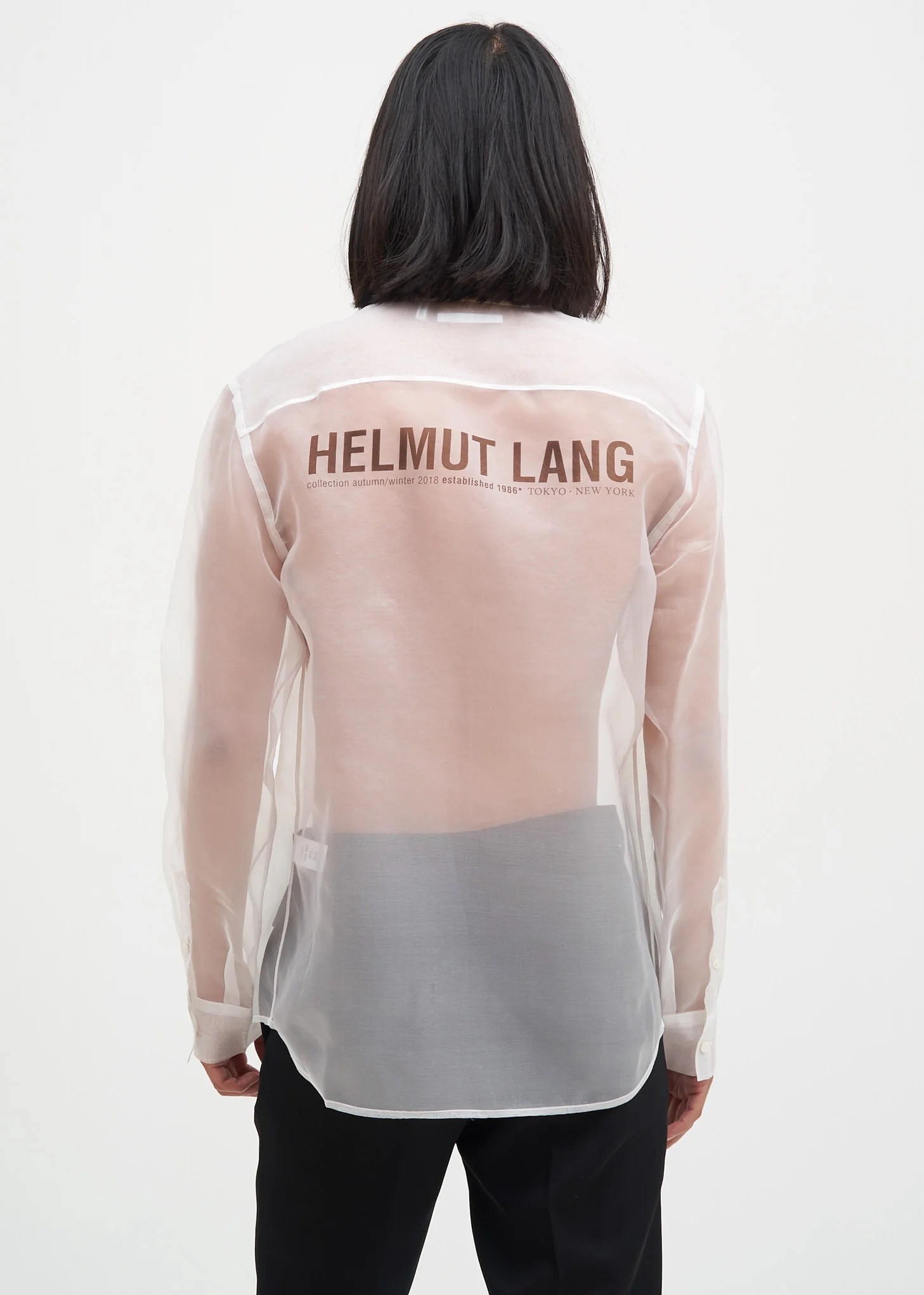 White Silk Logo Shirt