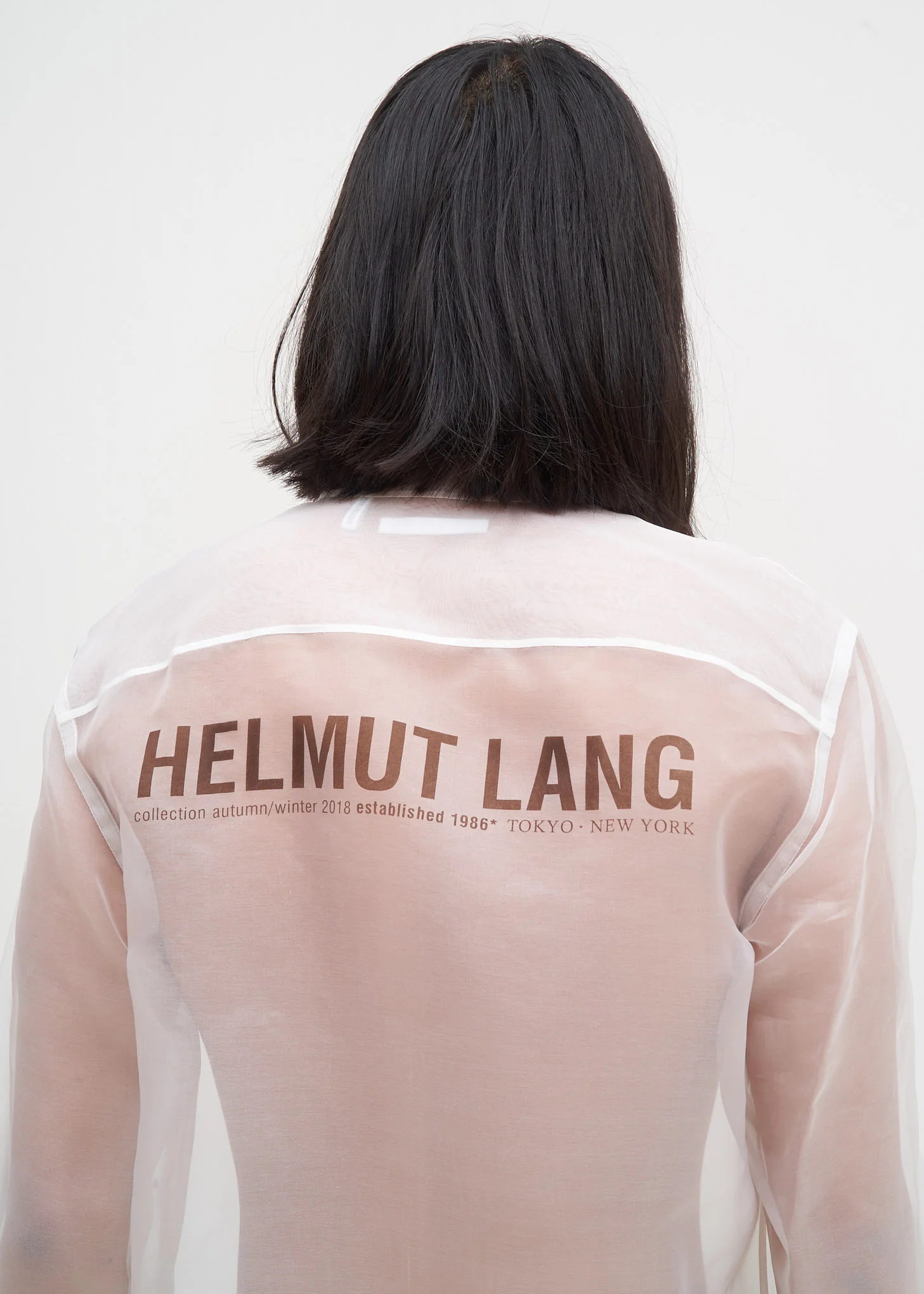 White Silk Logo Shirt - Image 5