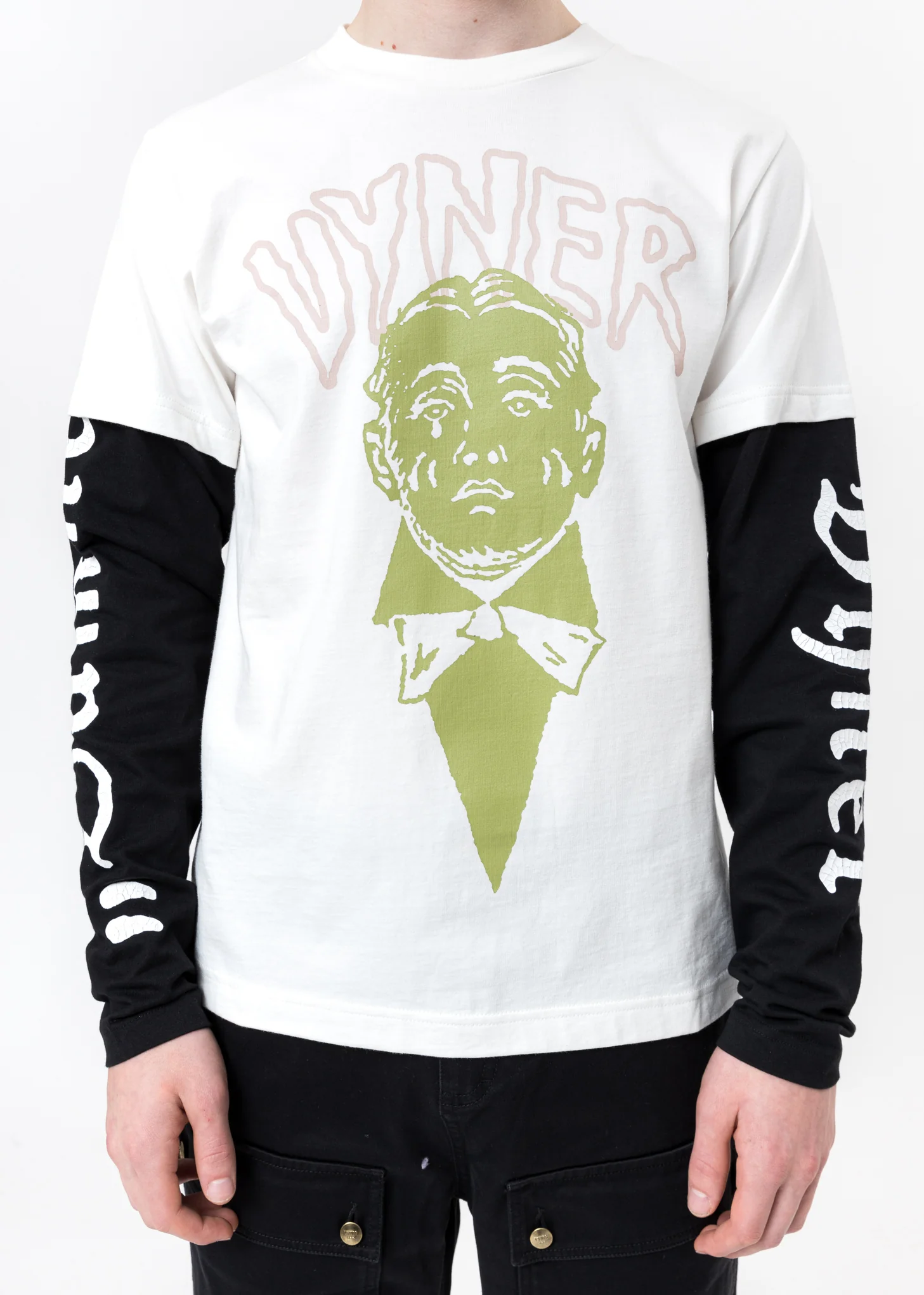 White Skater Long Sleeve - Vyner M - Image 5