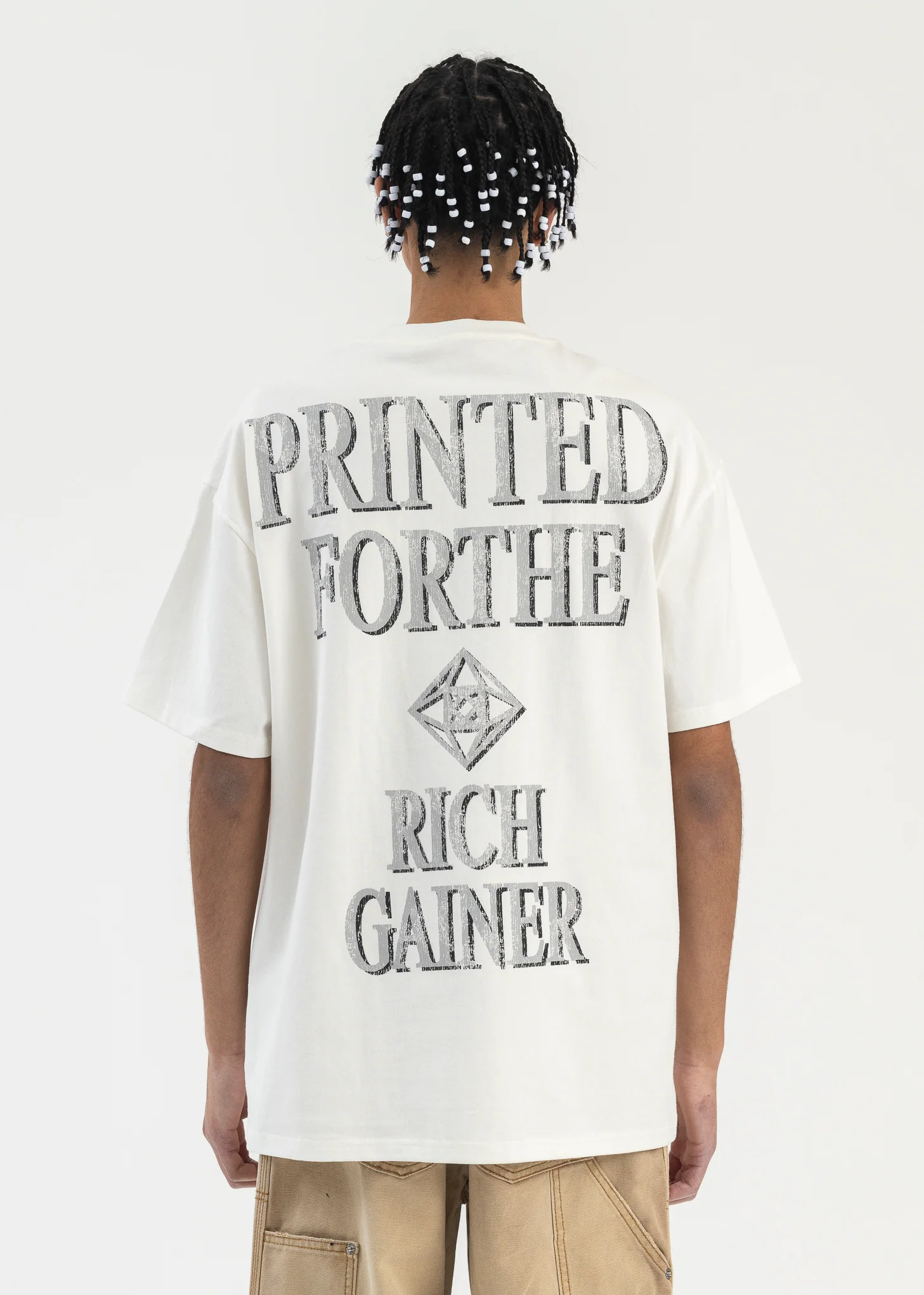 WHITE SKULL DOLLAR  T-SHIRT - Image 2