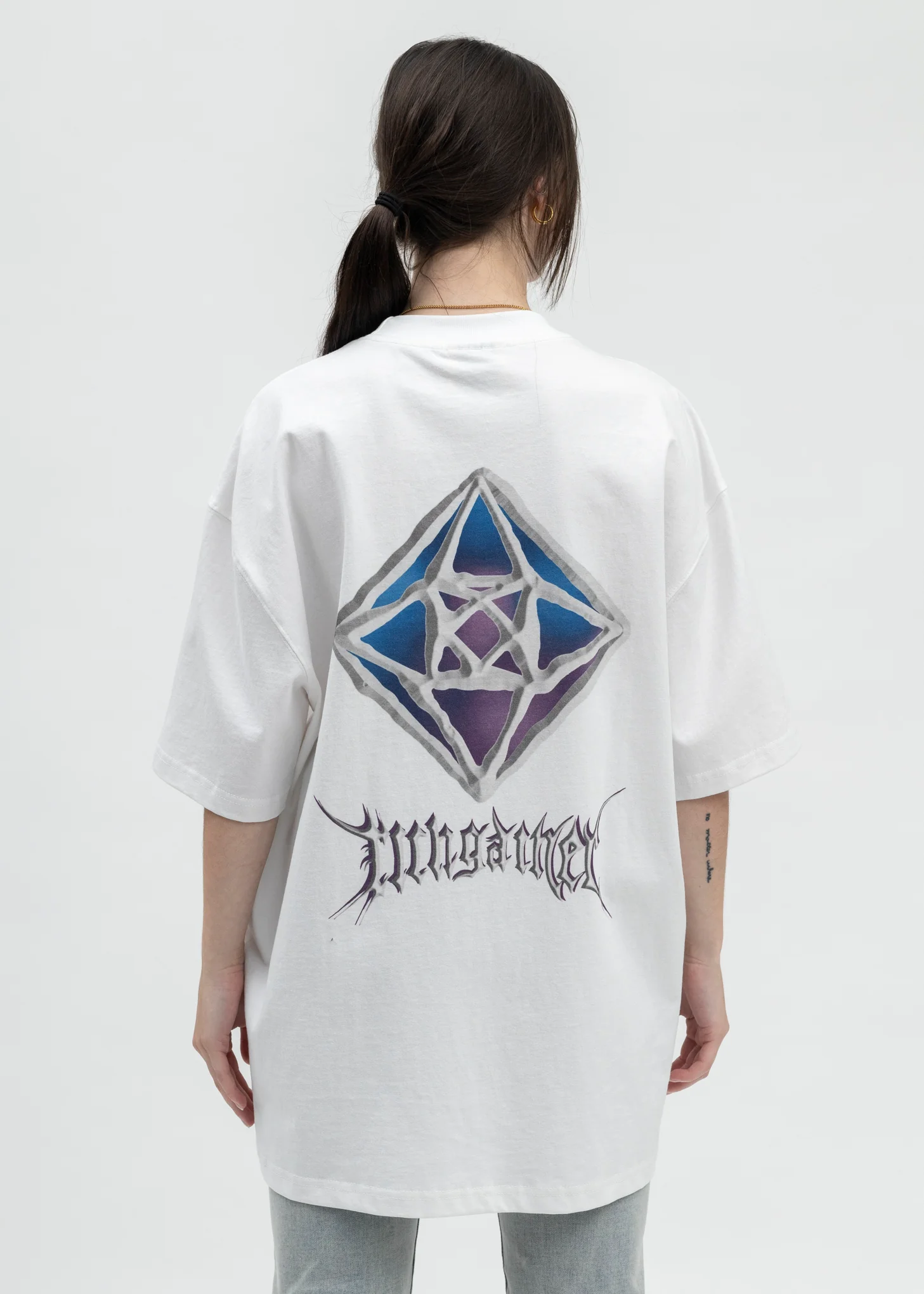 WHITE SKULL T-SHIRT - Image 2