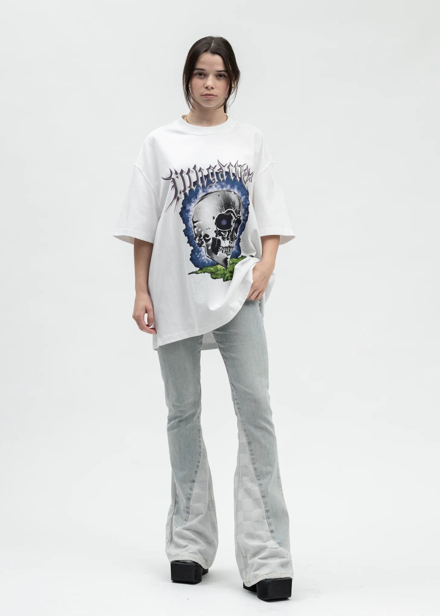WHITE SKULL T-SHIRT - Image 5