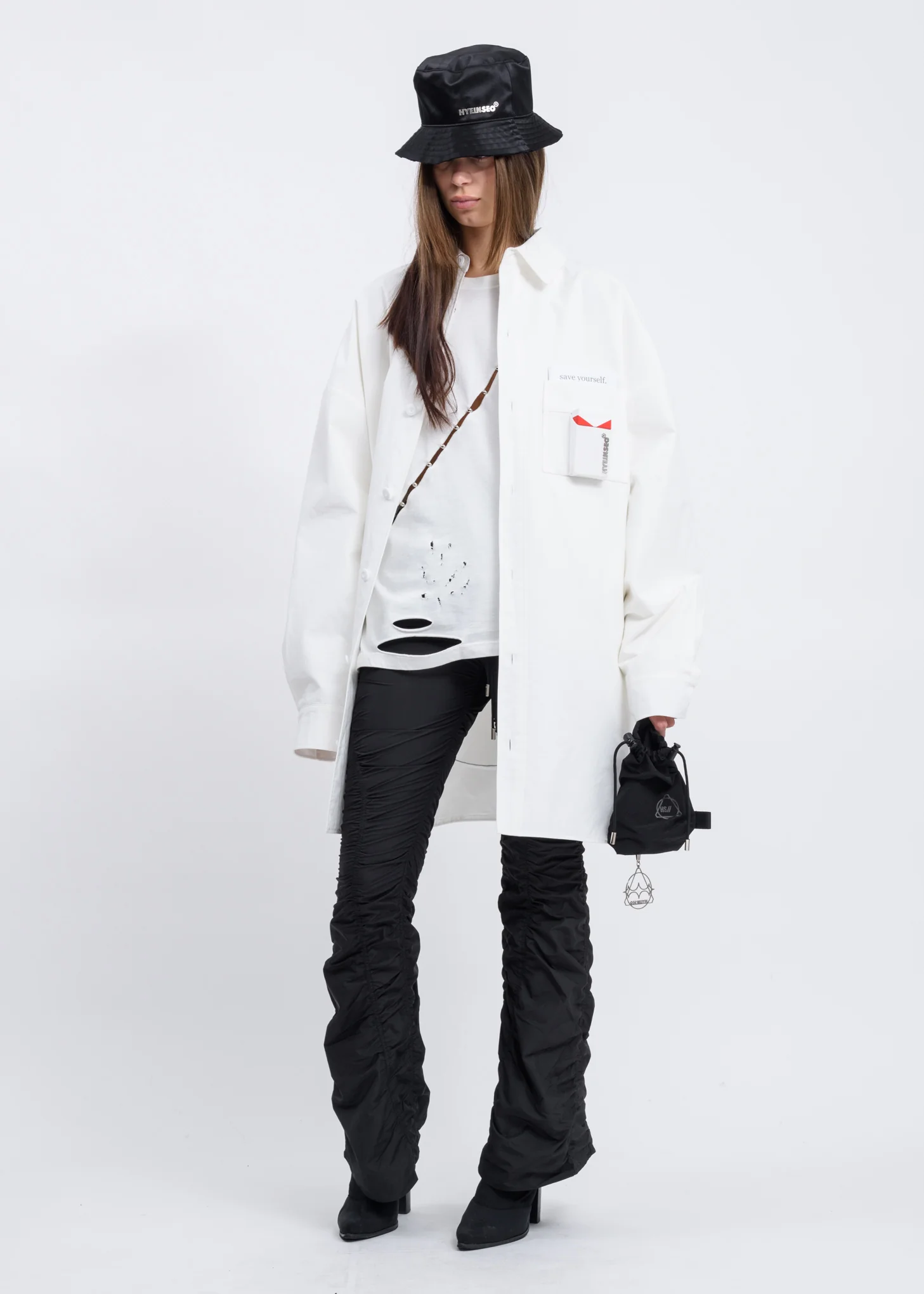 White Slashed Long Sleeves - Image 5