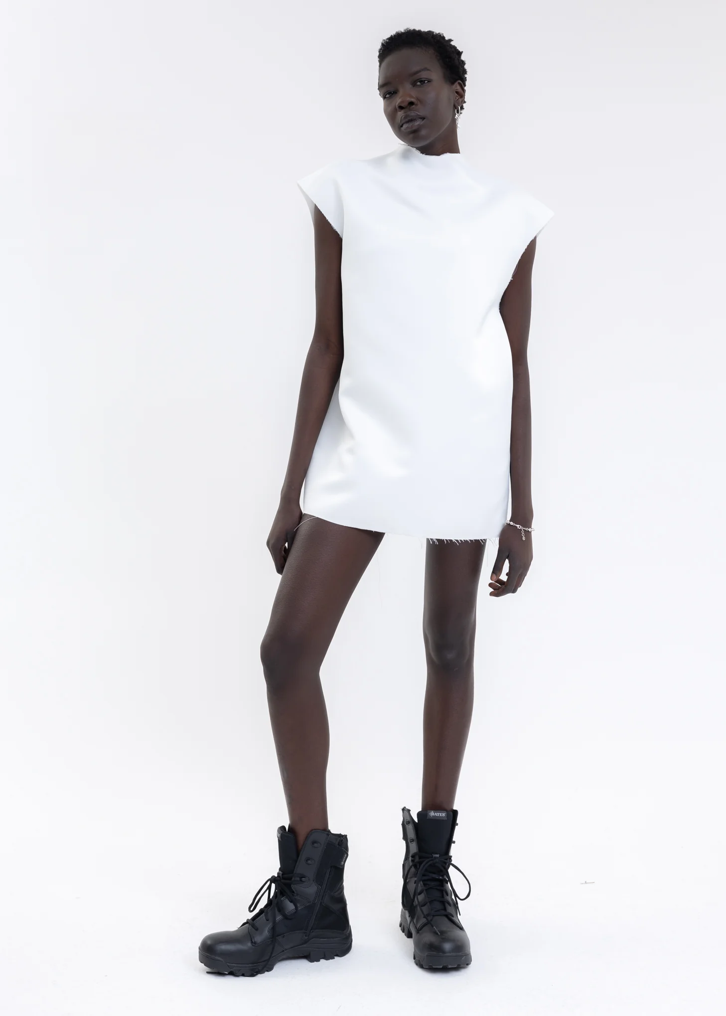 White Sleeves Oversize Dress