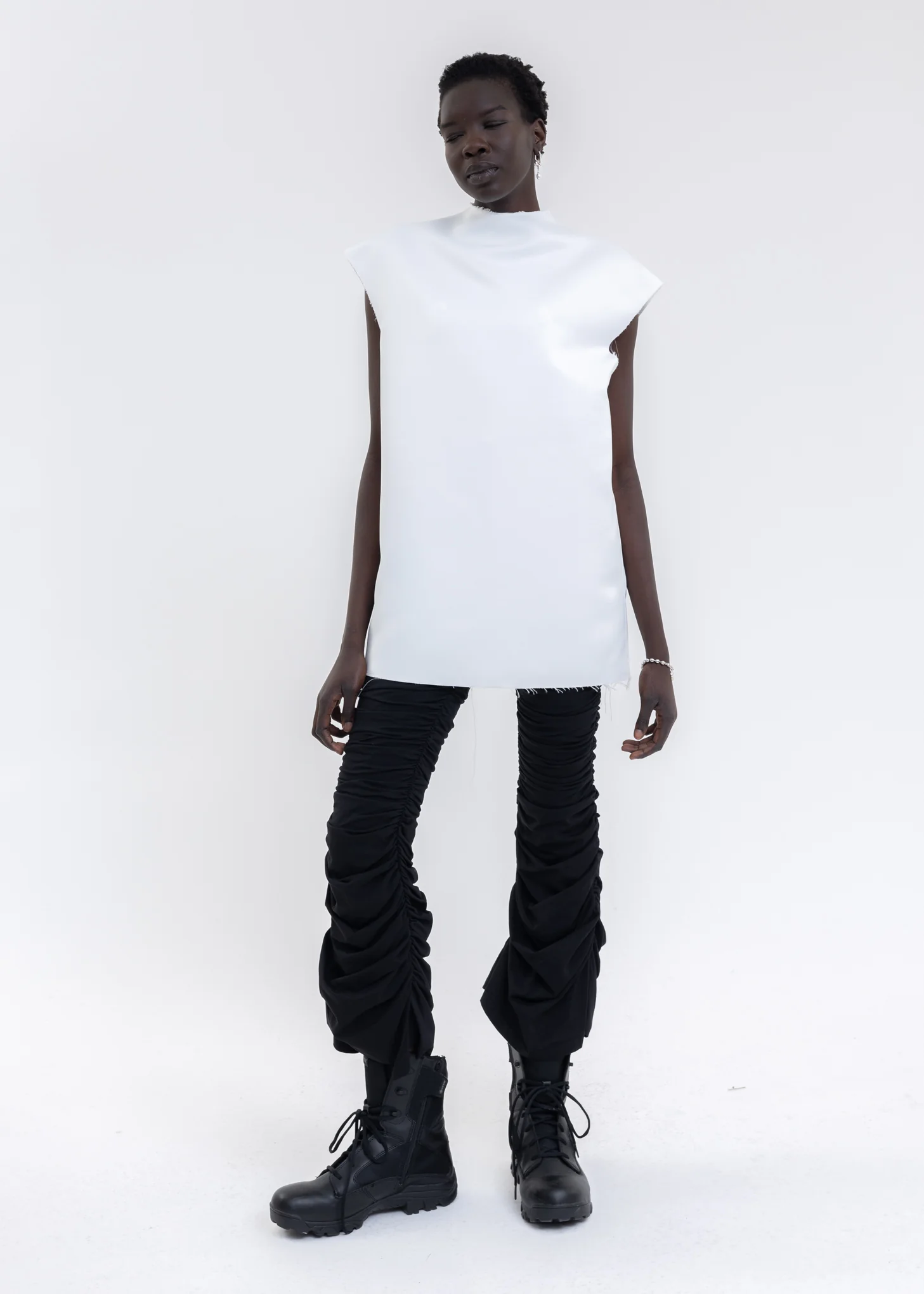 White Sleeves Oversize Dress - Image 6
