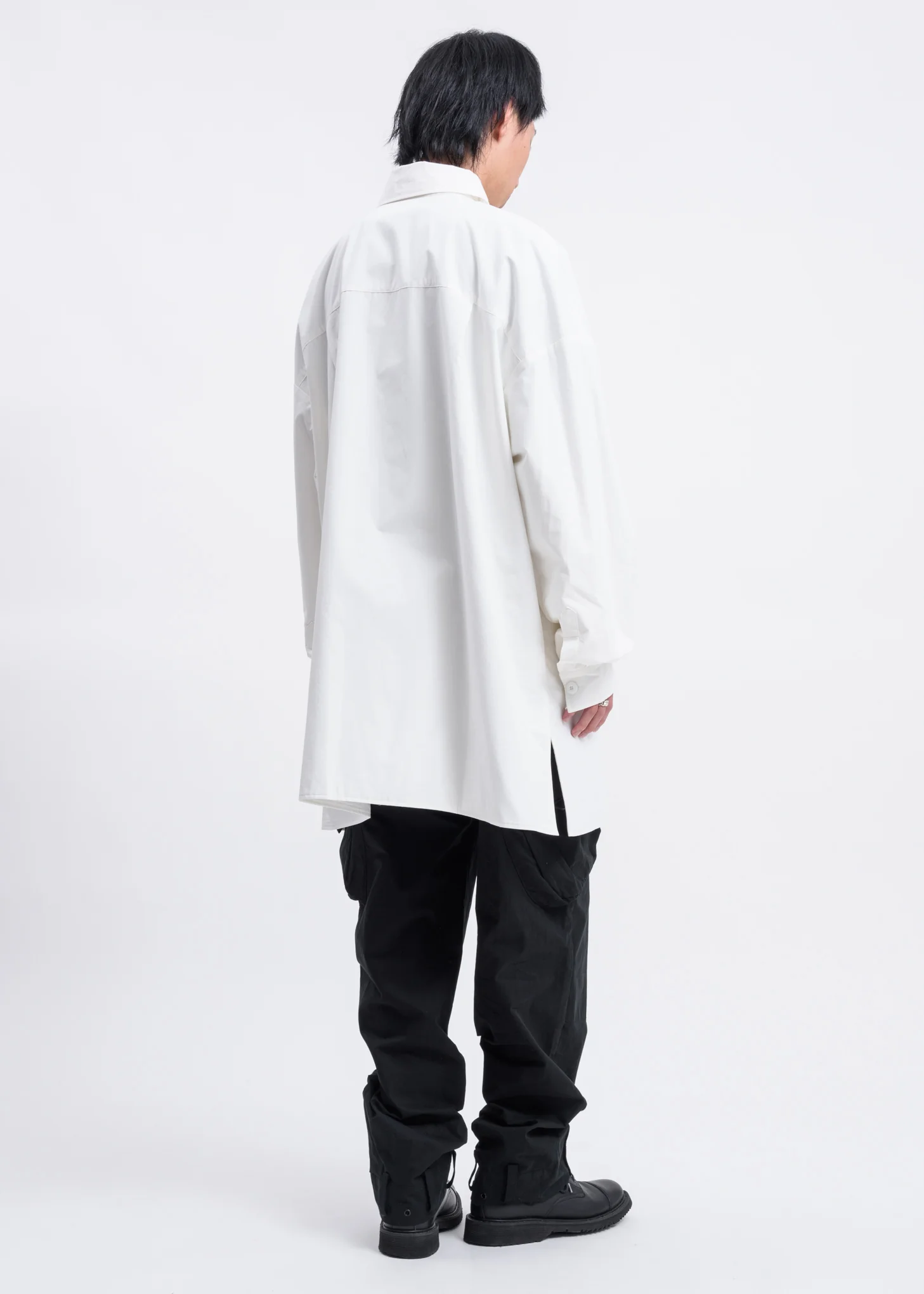 White Smoker's Duvet Coat - Image 3
