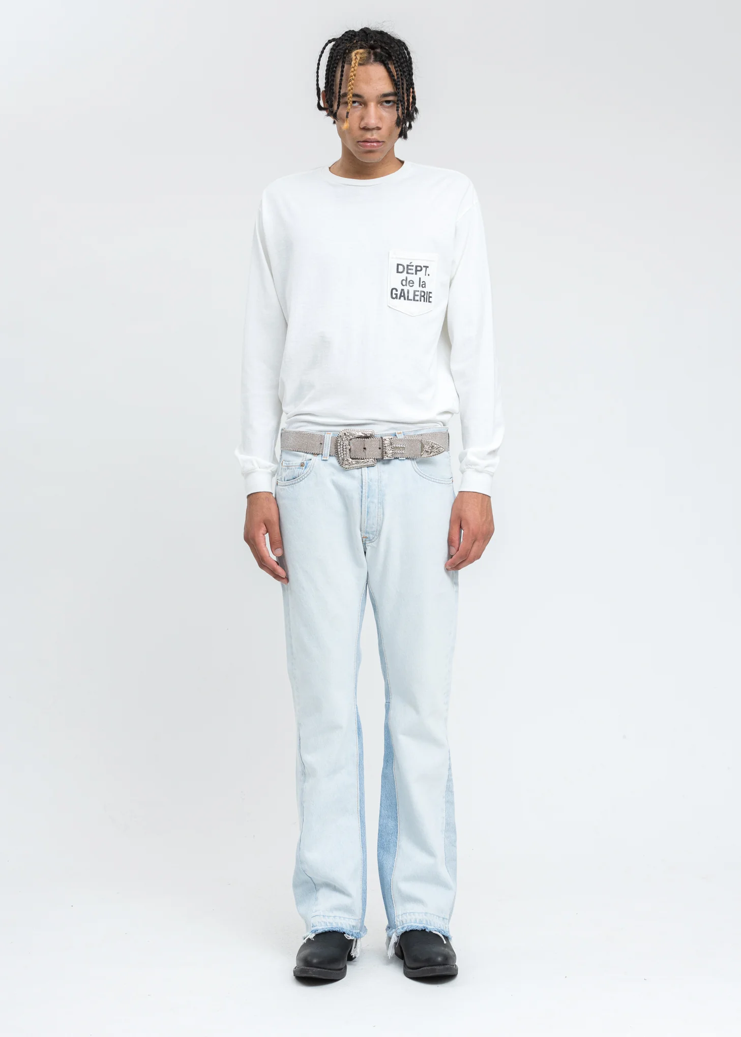 White French Logo Long Sleeve Pocket Tee - Image 6
