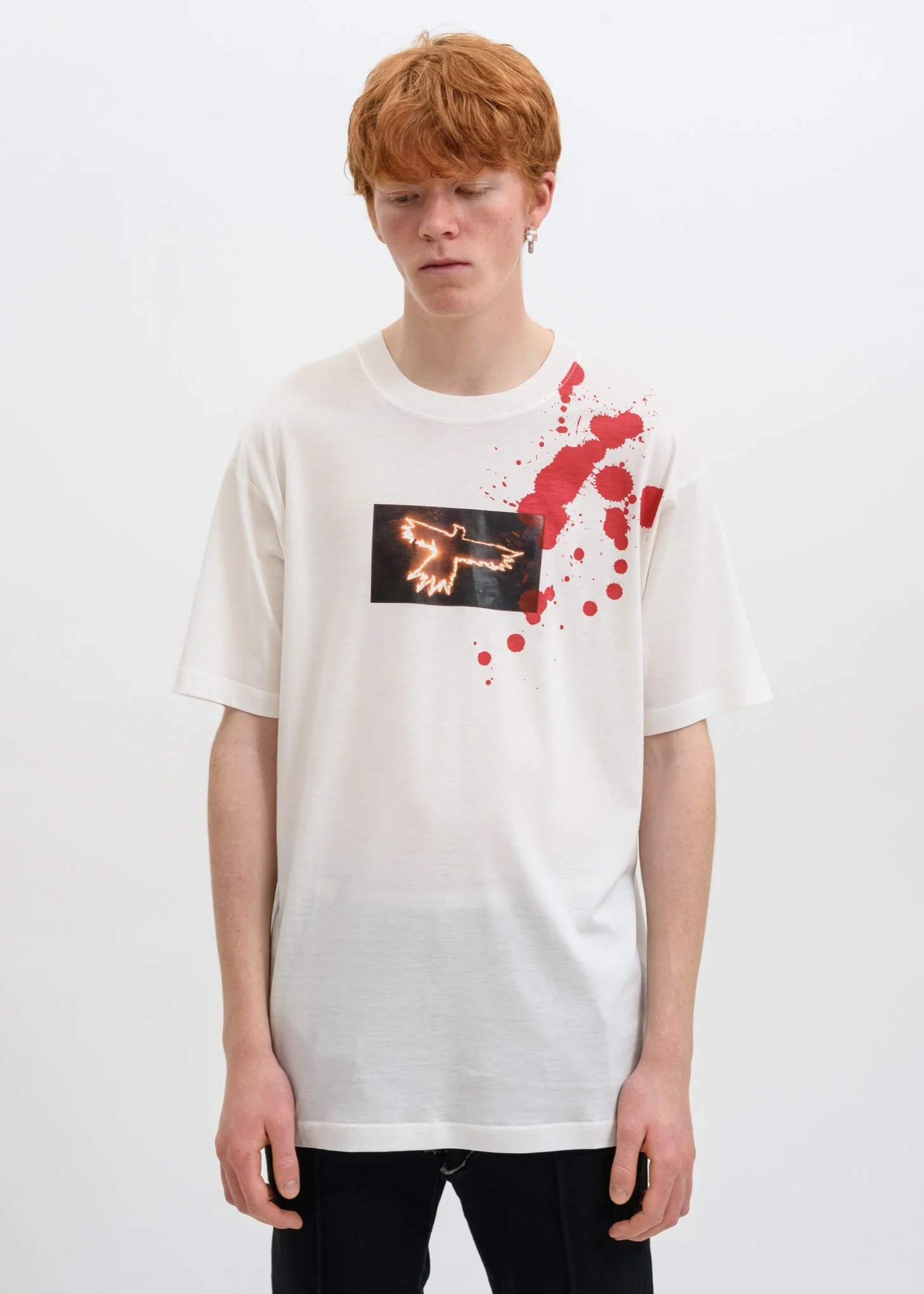 White Splatter Eagle T-Shirt