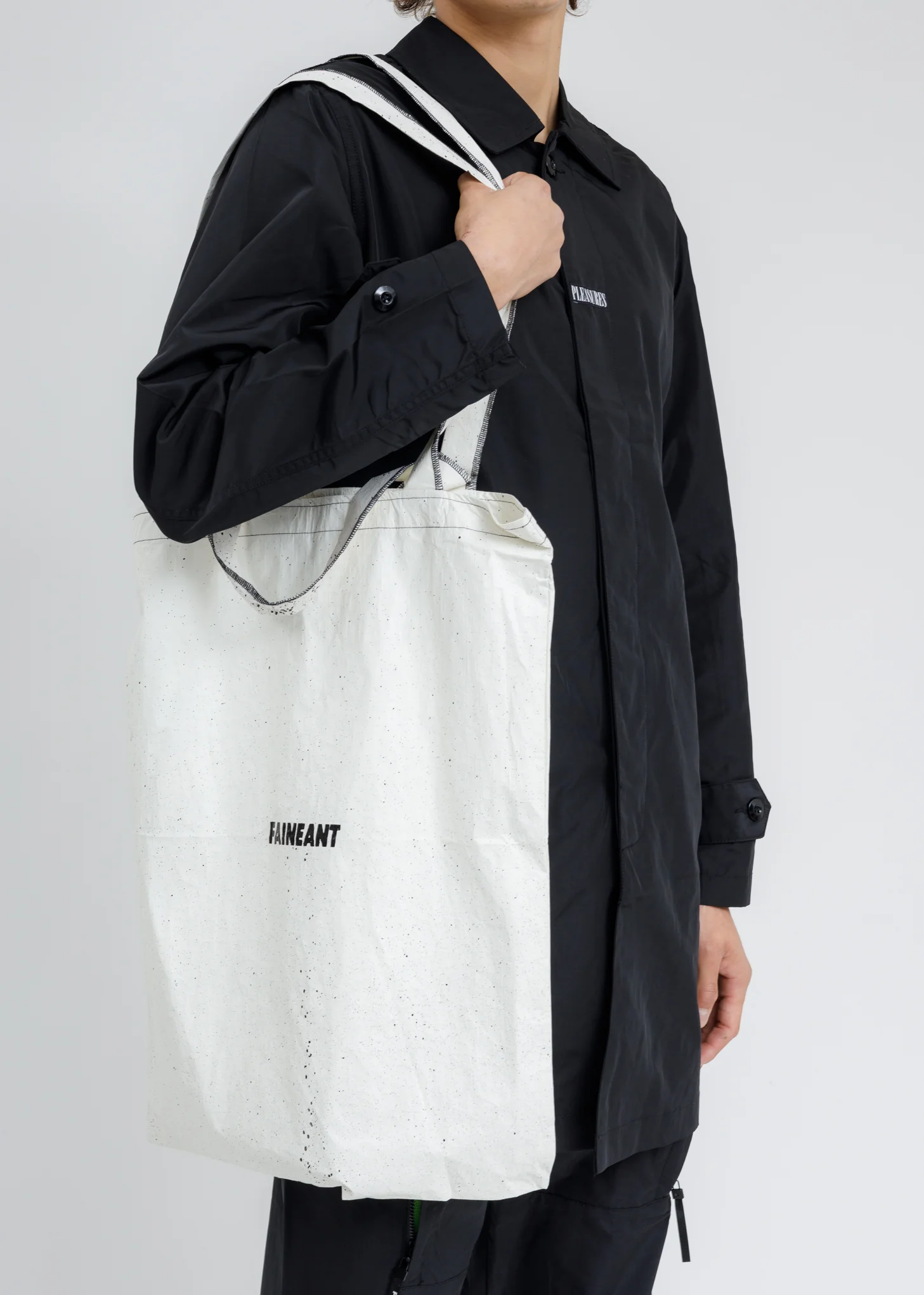 White Splatter Tote Bag