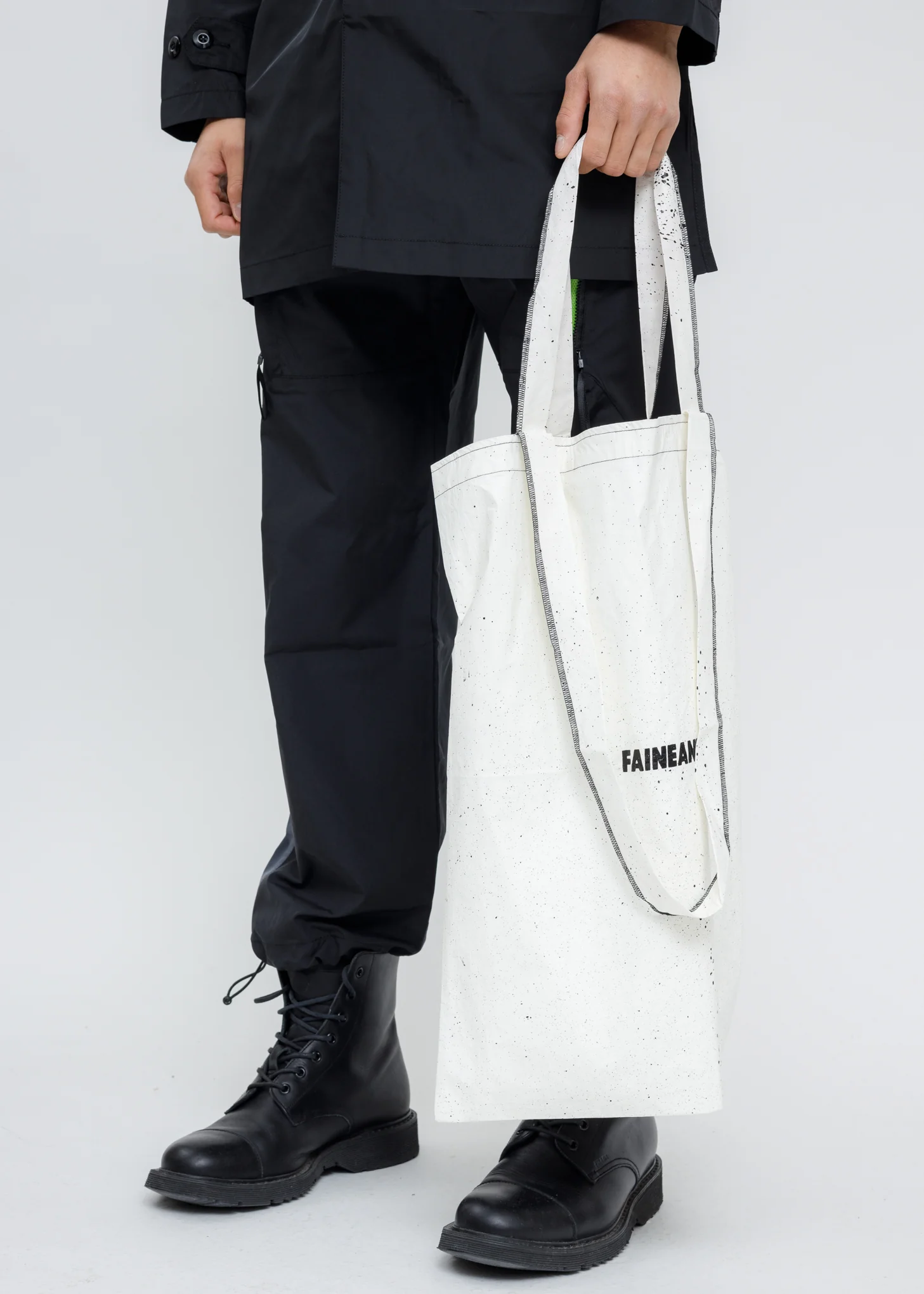 White Splatter Tote Bag - Image 2