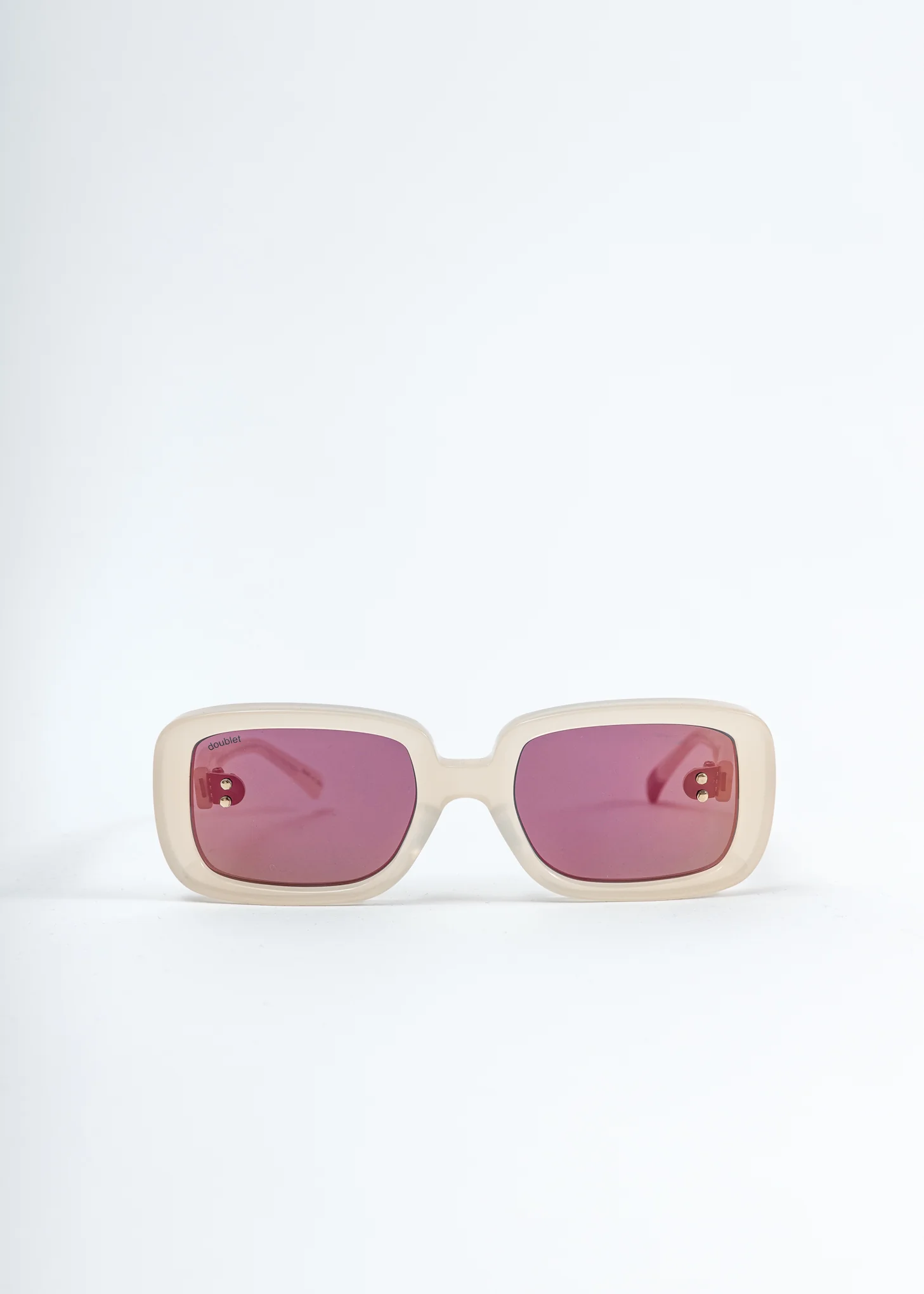 White Square Flame Sunglasses - Image 4