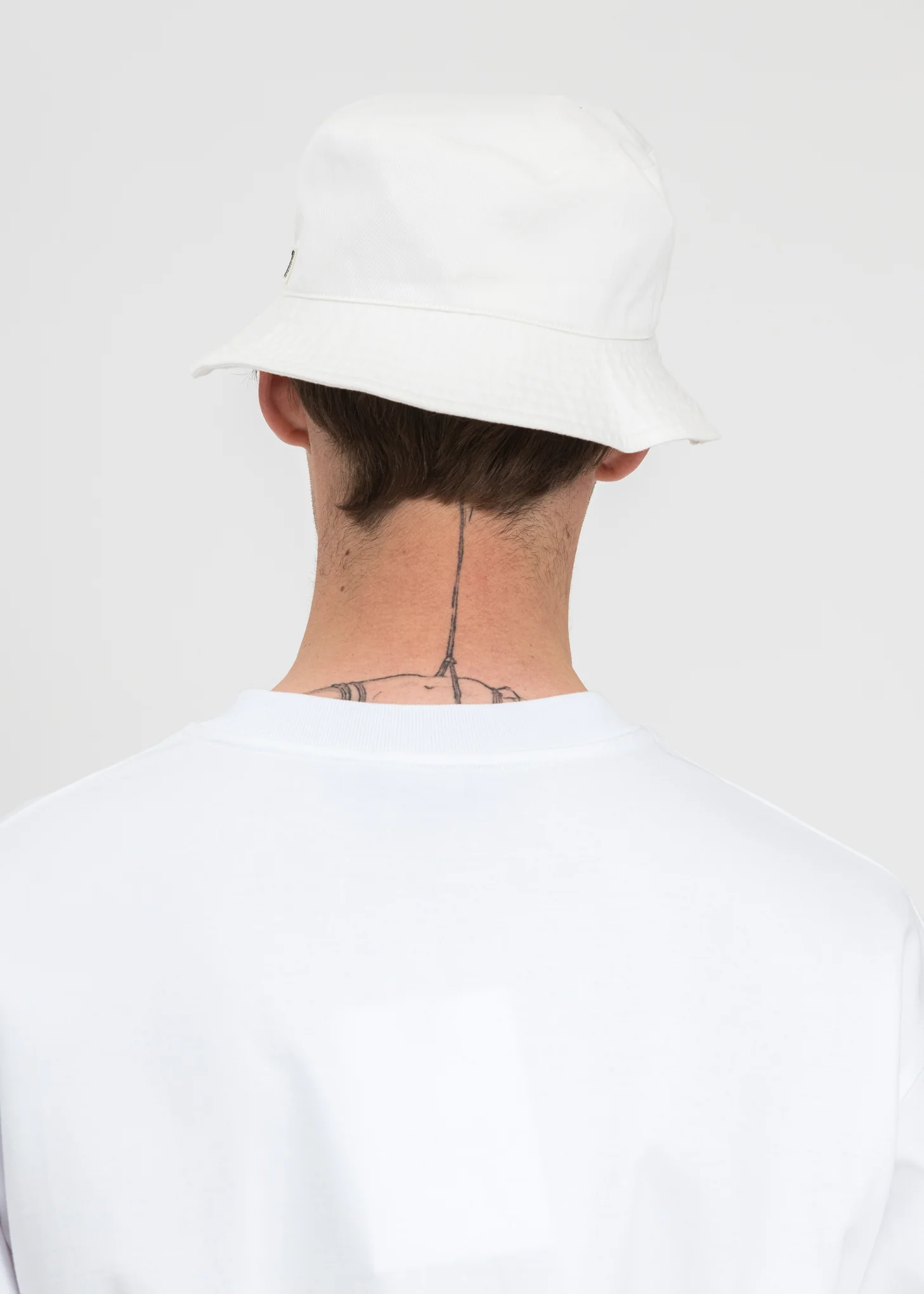 White Square Logo Bucket Hat - Image 3