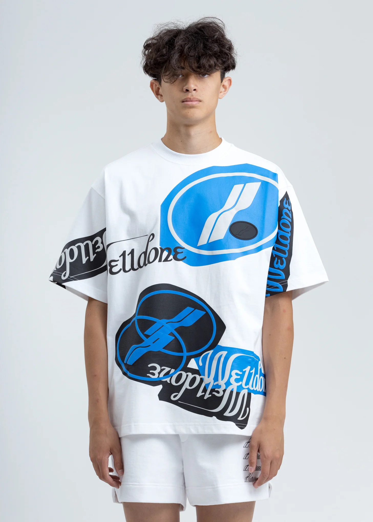 White Stacked Logo T-Shirt